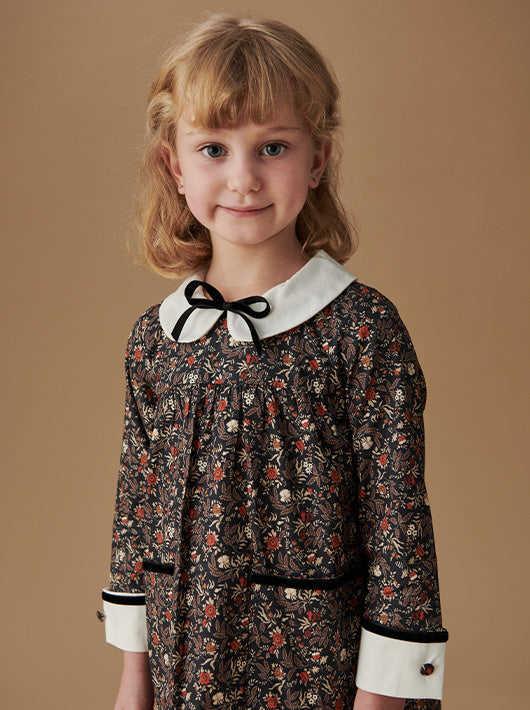 Sofia Girl Dress, Tights & Bow Mary Jane Shoes Outfit Bundle