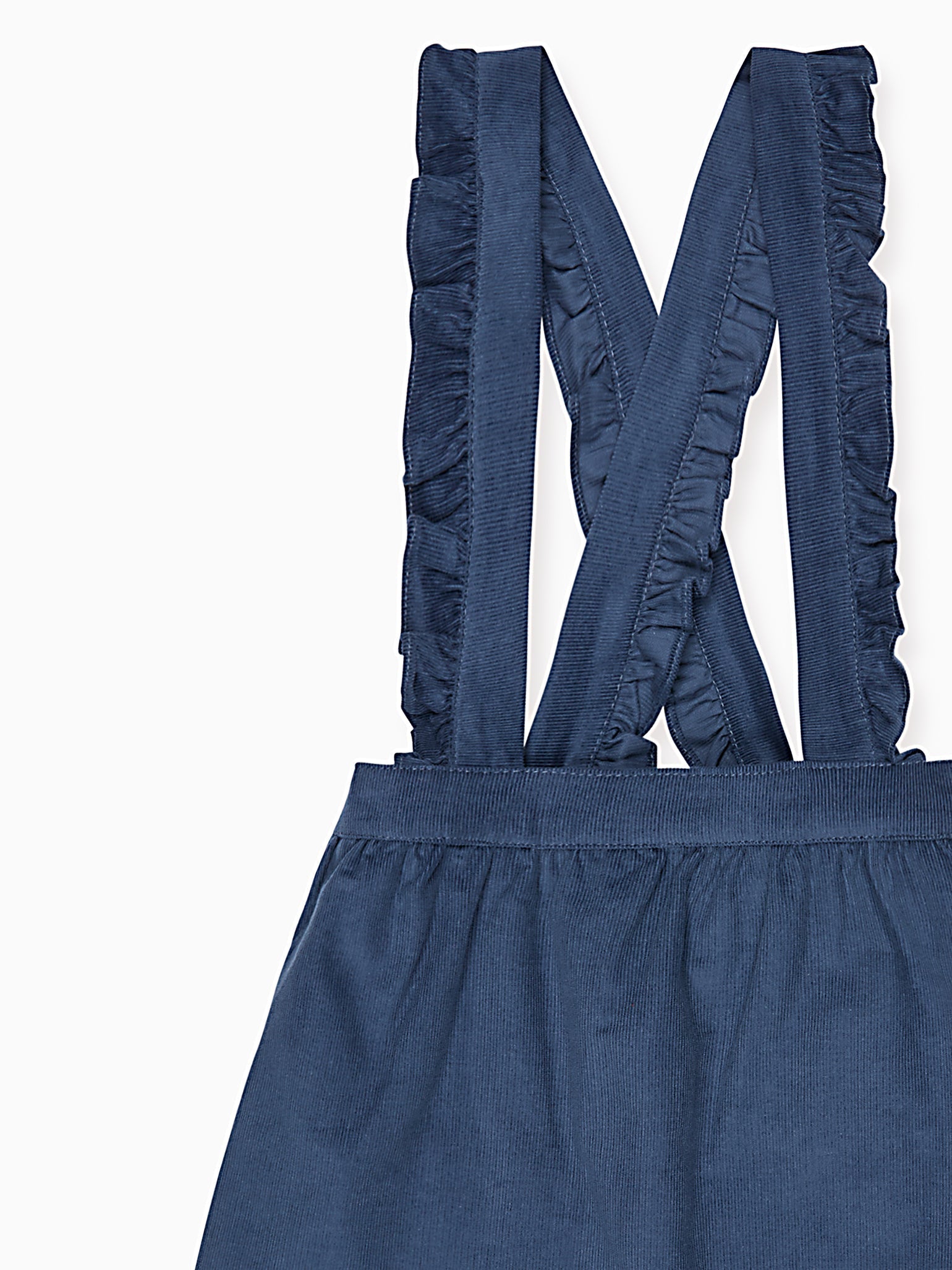 Blue Agata Corduroy Girl Pinafore Skirt