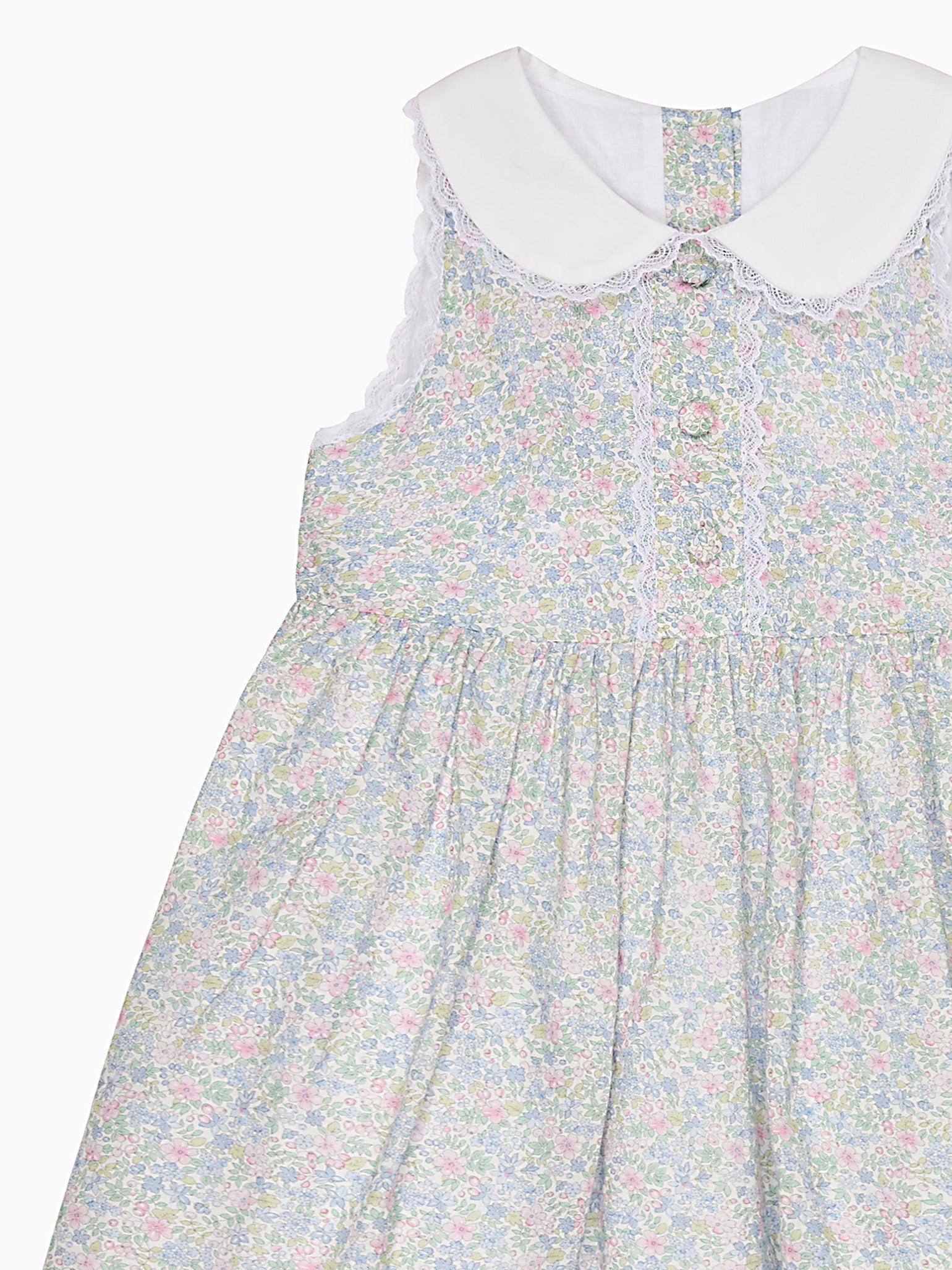 Light Blue Floral Aimee Girl Dress
