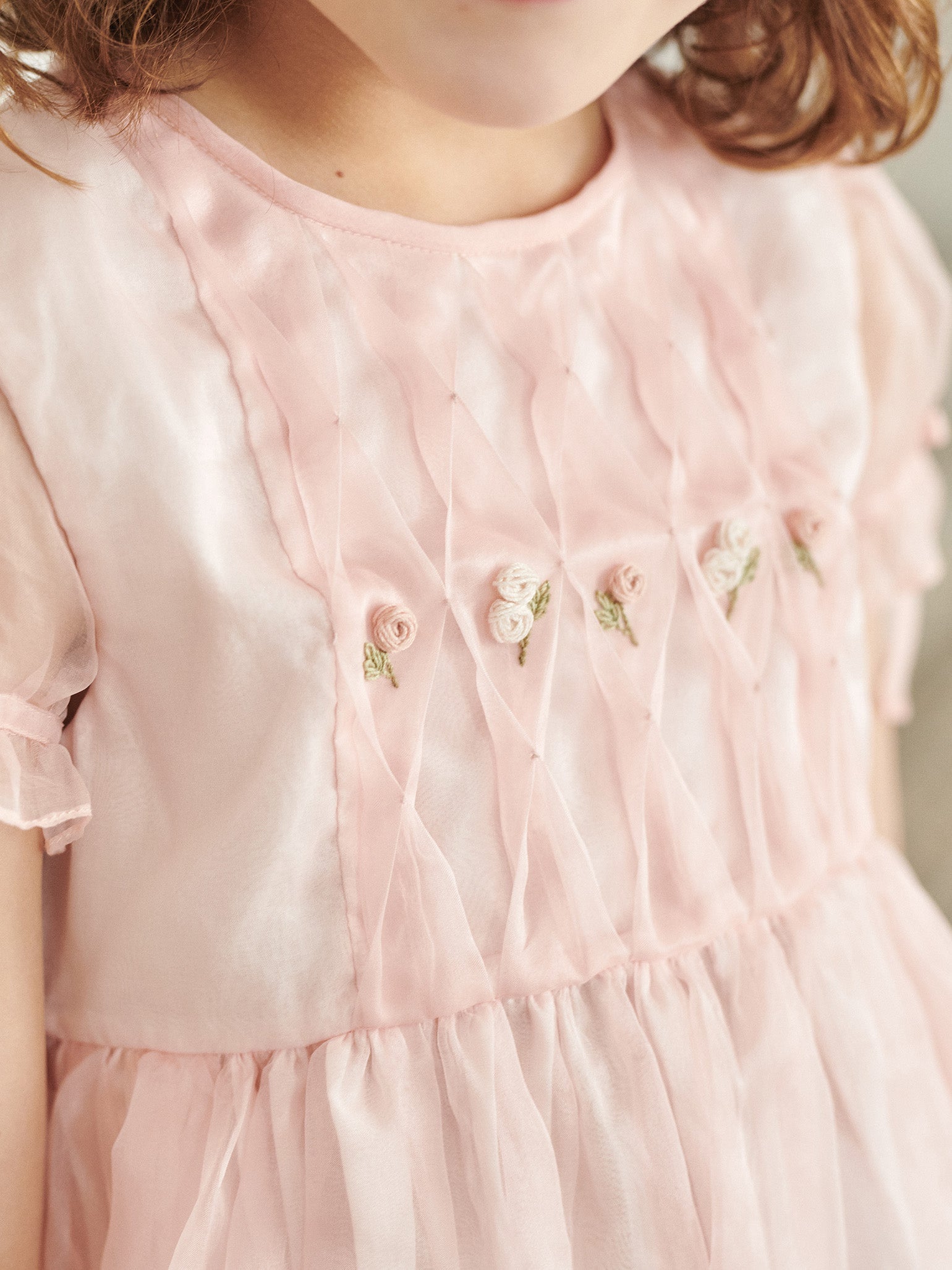 Blush Alba Silk Ceremony Girl Dress