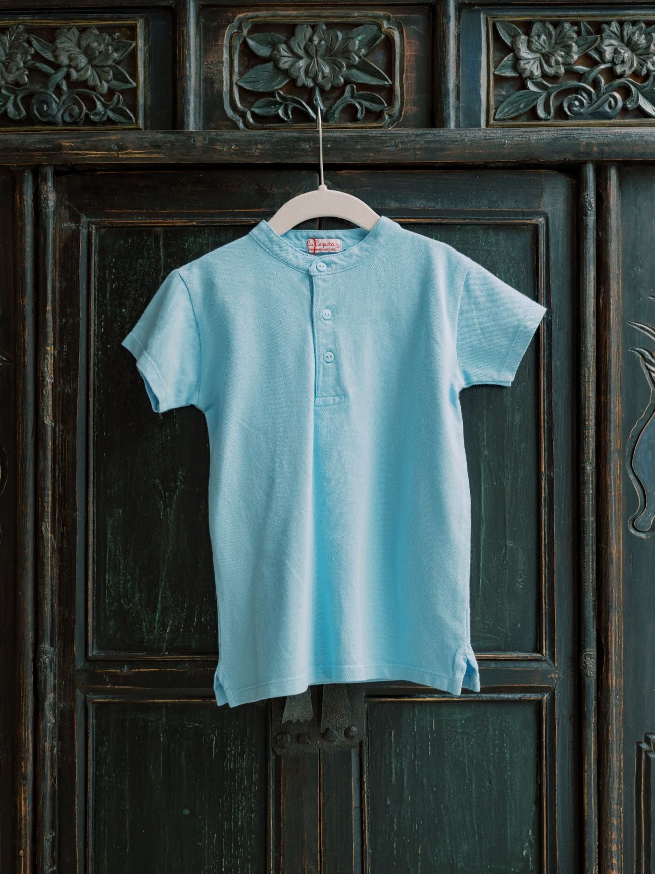 Dusty Blue Alcon Boy Polo Shirt