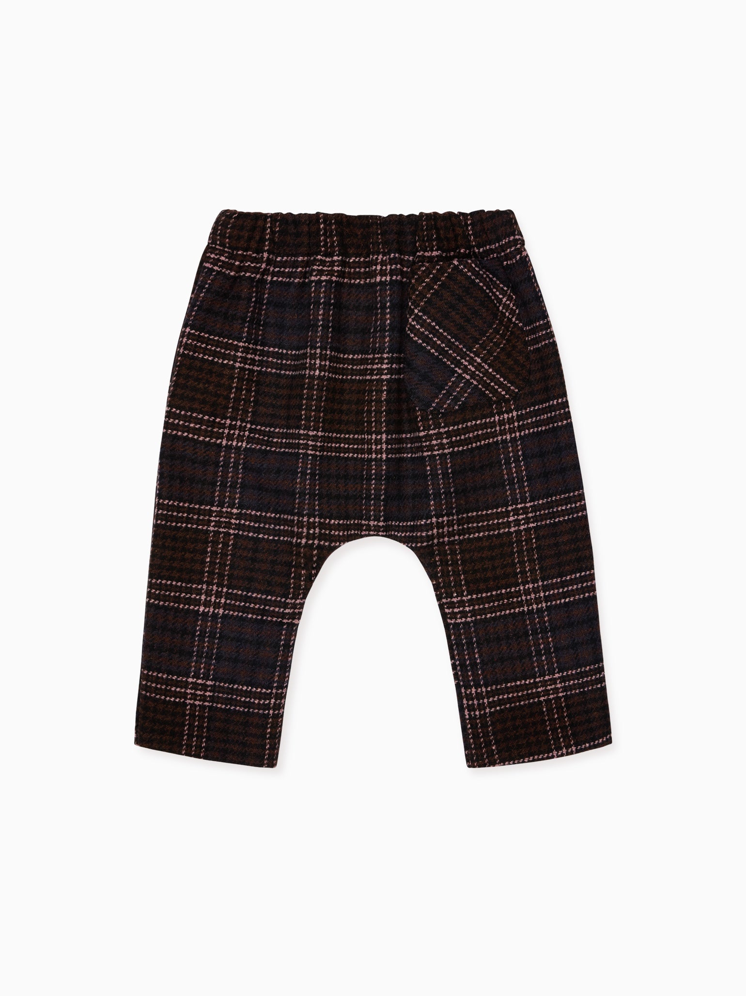 Beige Check Alex Baby Pants