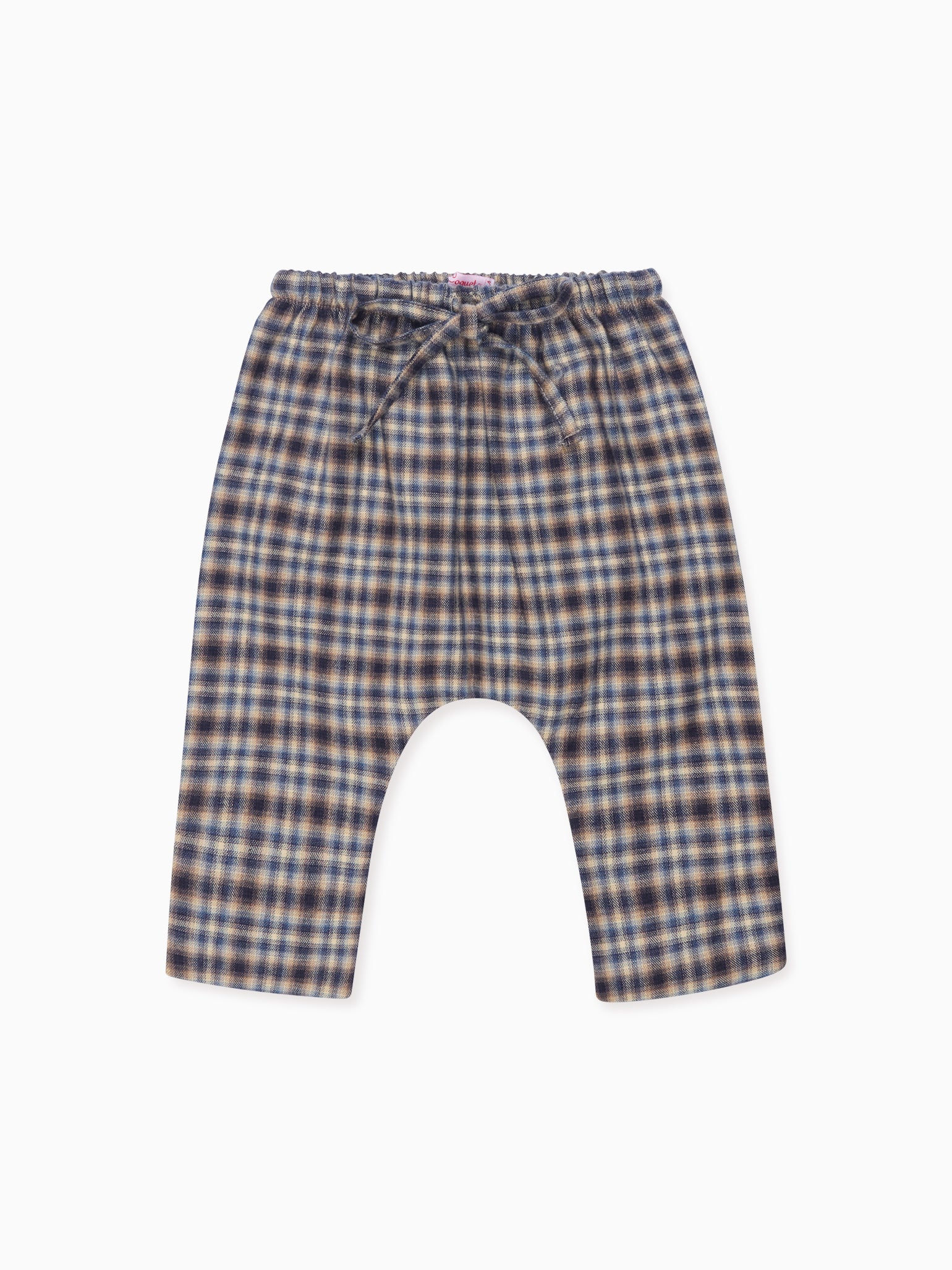 Navy Check Alex Baby Trousers