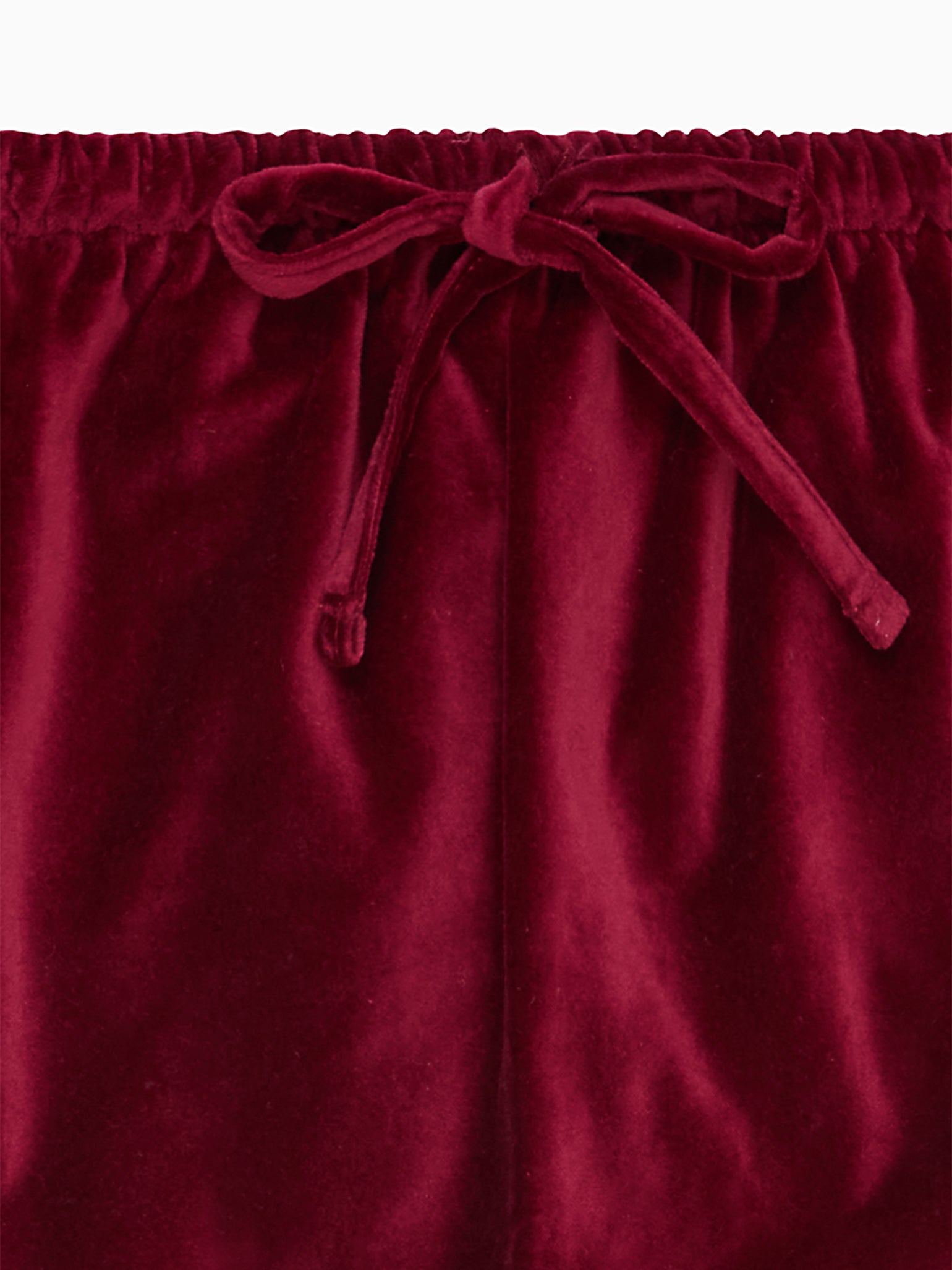 Burgundy Alex Velvet Baby Pants