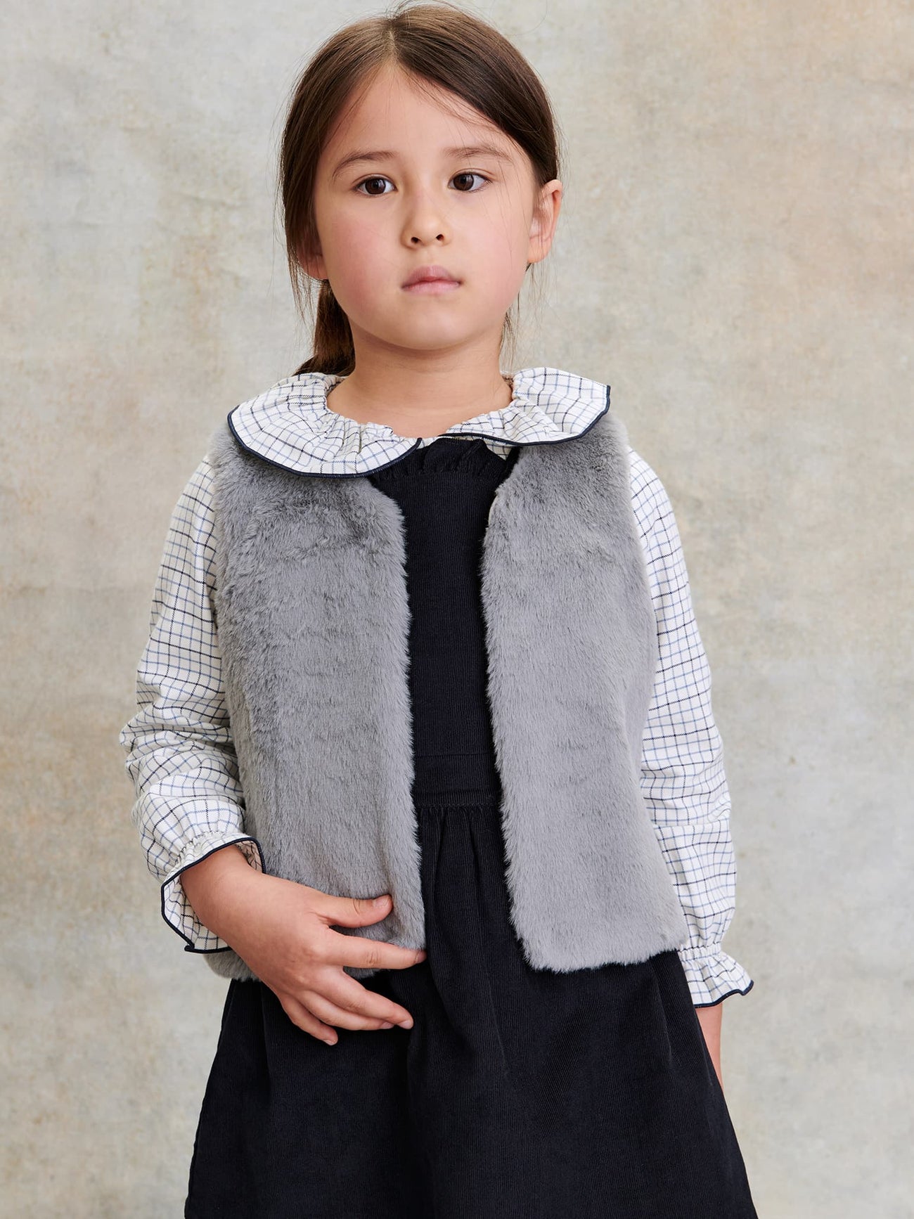 Grey Marisol Girl Vest