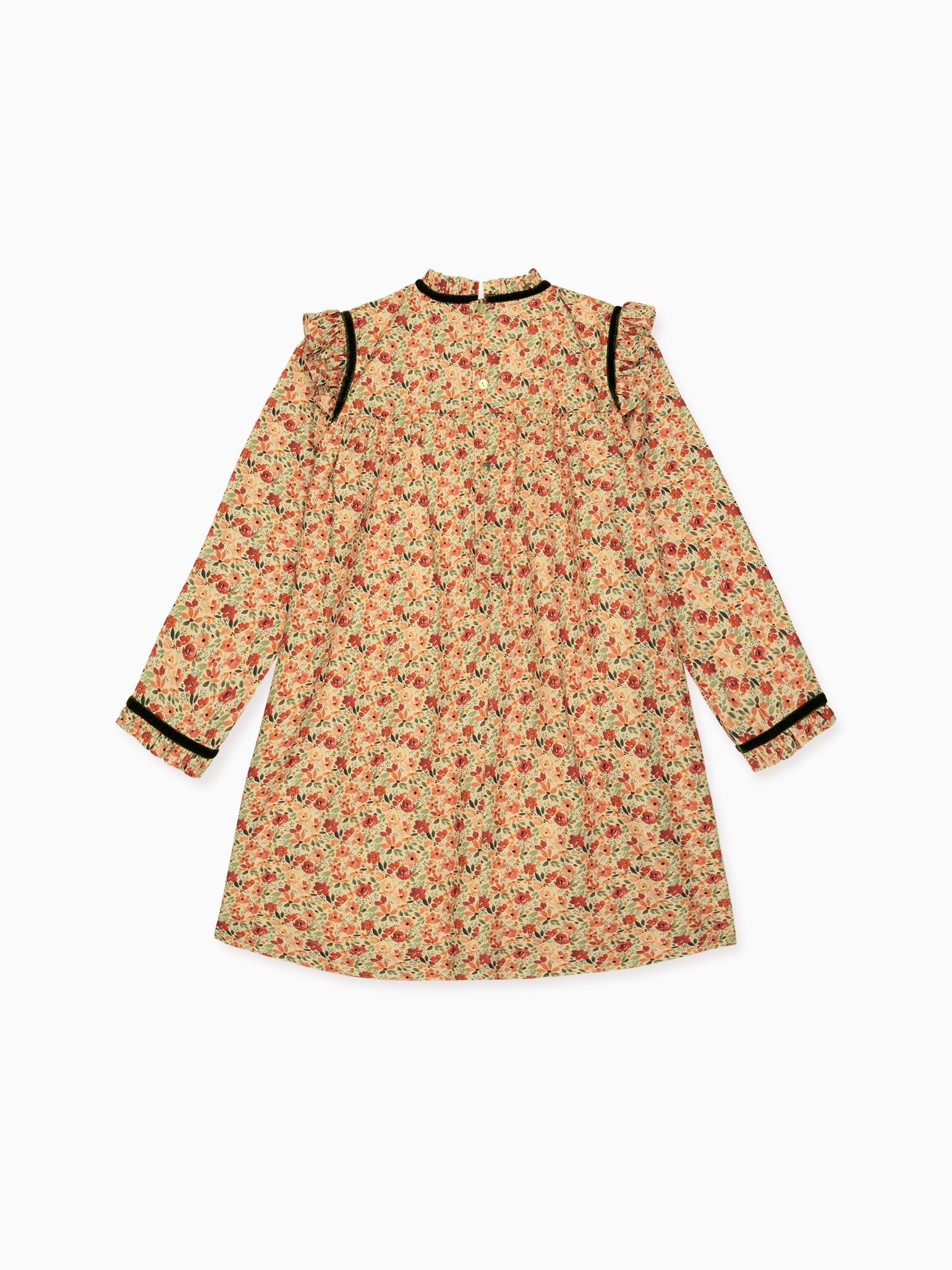 Terracotta Floral Alita Girl Empire Dress
