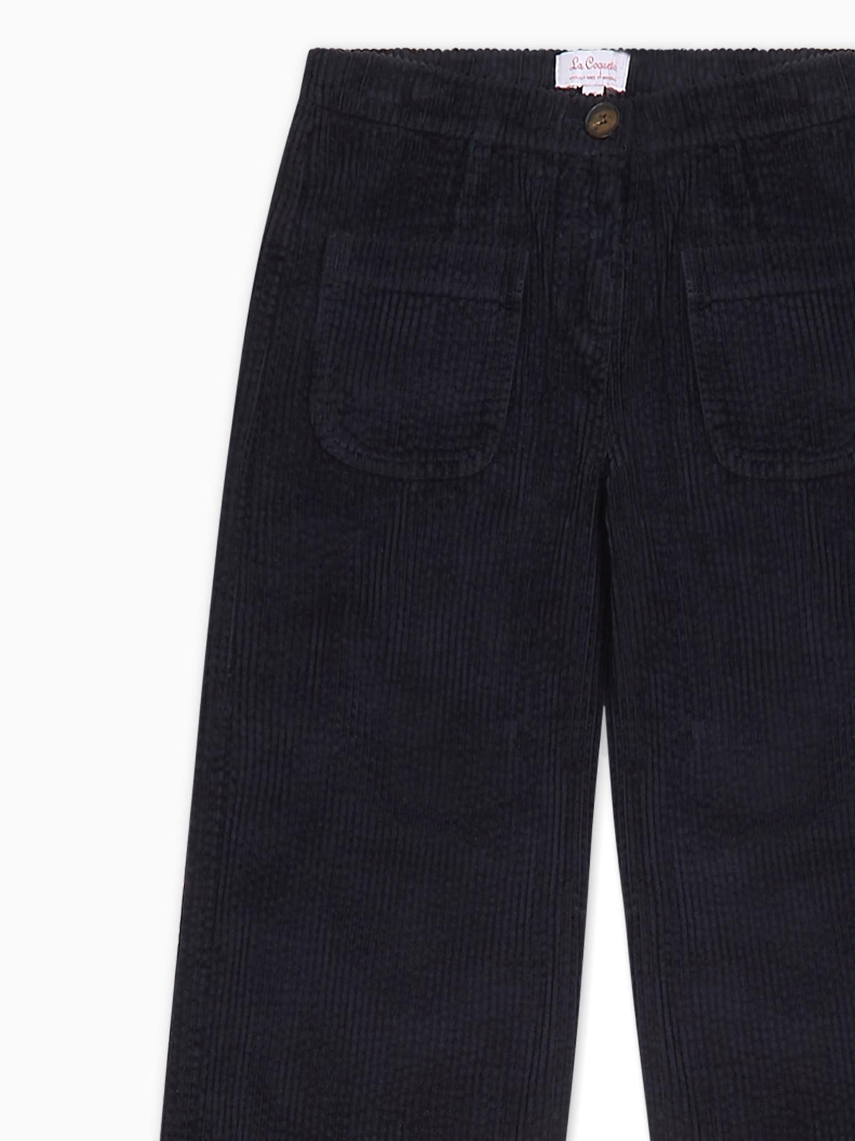 Navy Alma Corduroy Girl Culottes