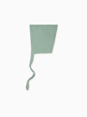 Sage Alma Cotton Baby Knitted Bonnet