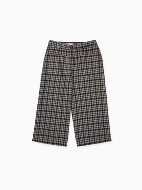 Navy Check Alma Girl Trousers