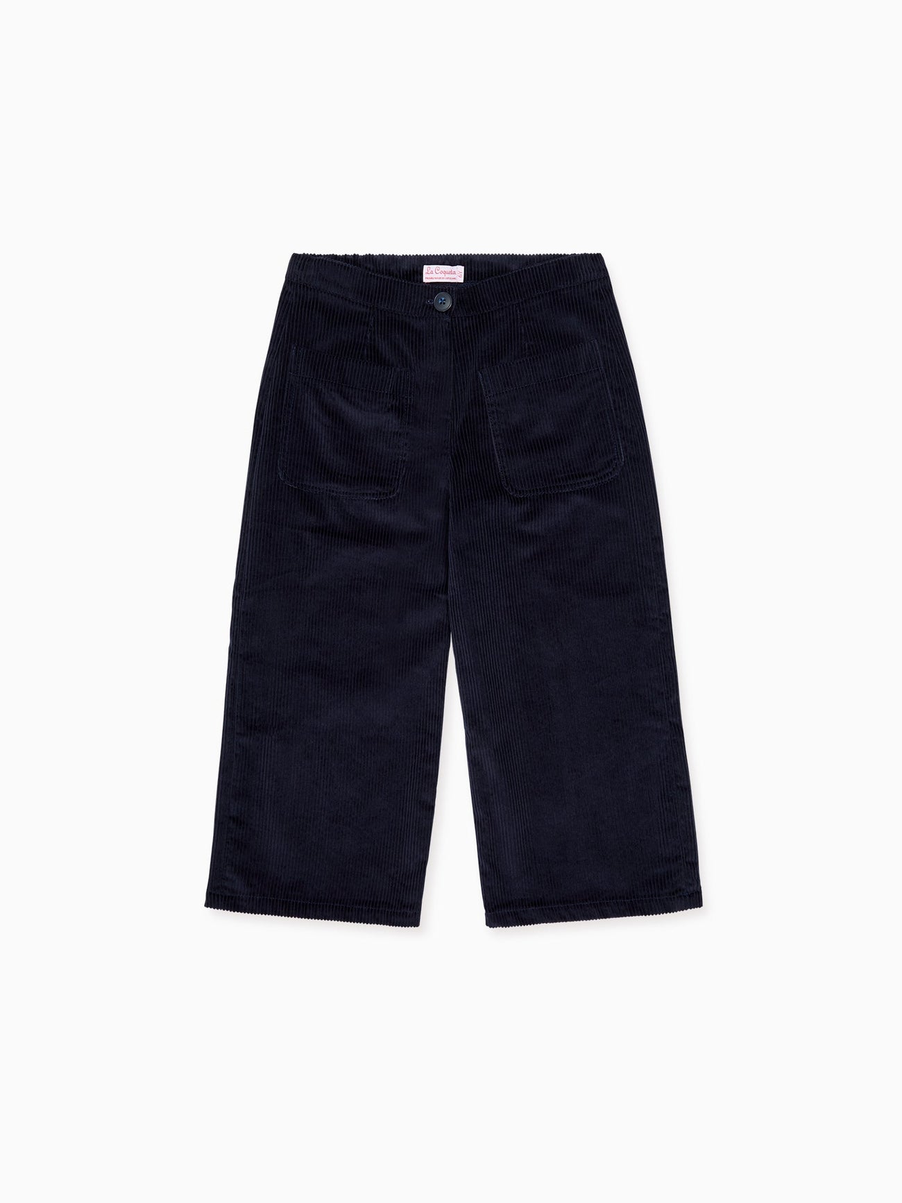 Navy Alma Corduroy Girl Trousers