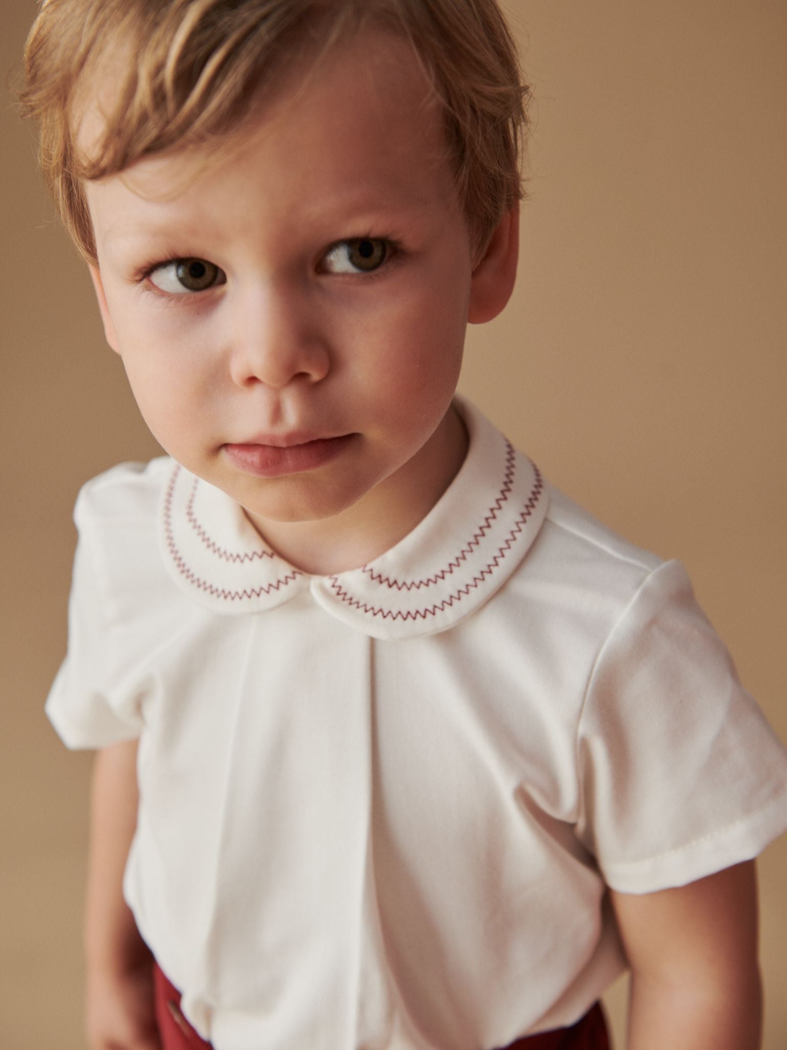 Burgundy Alva Corduroy Baby Boy Set