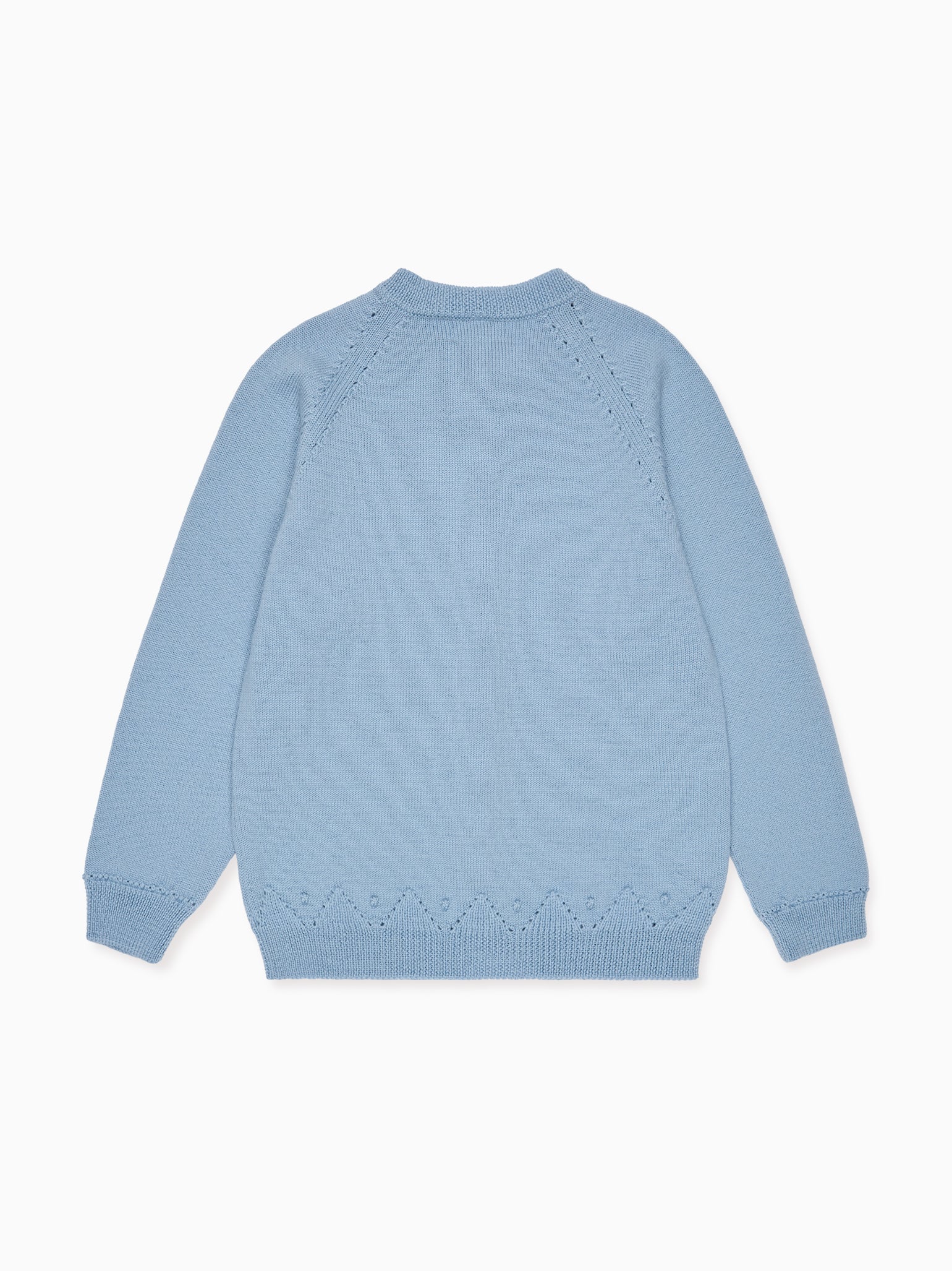 Dusty Blue Alvira Merino Girl Cardigan