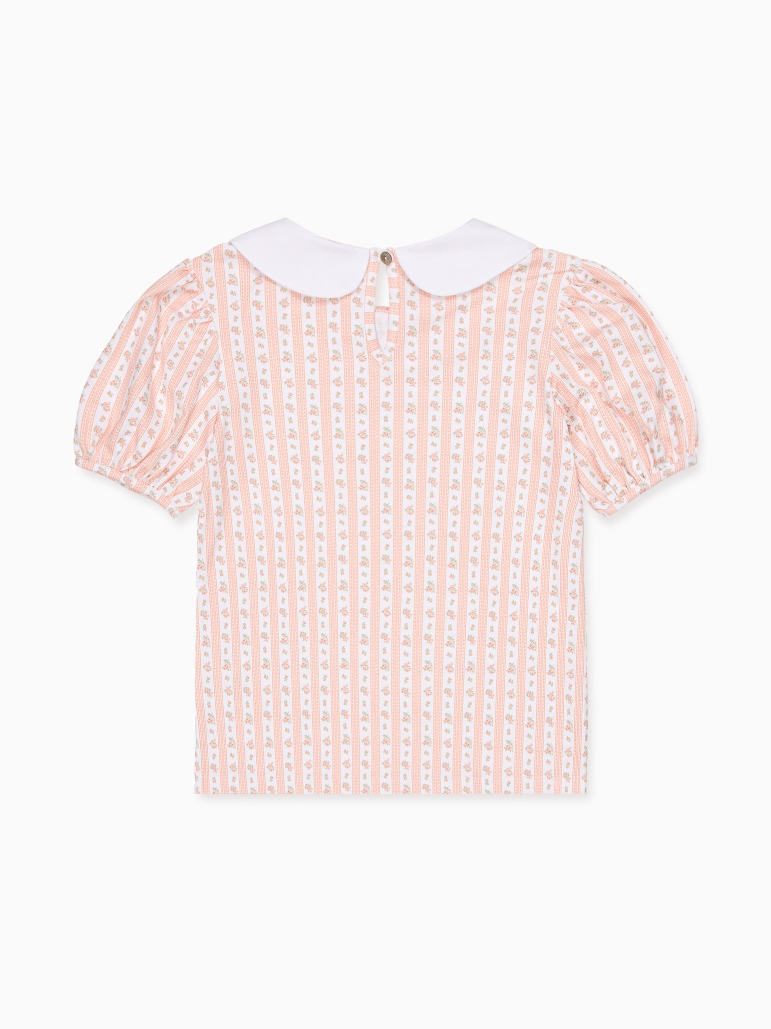 Pink Floral Stripe Anabelle Girl Top