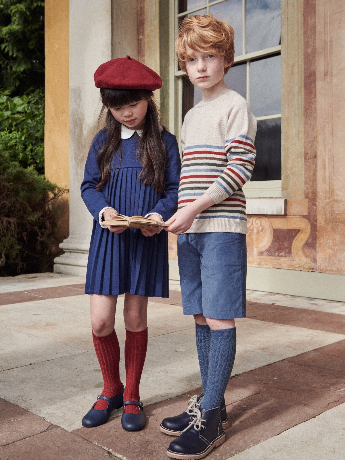Navy Anna Girl Dress