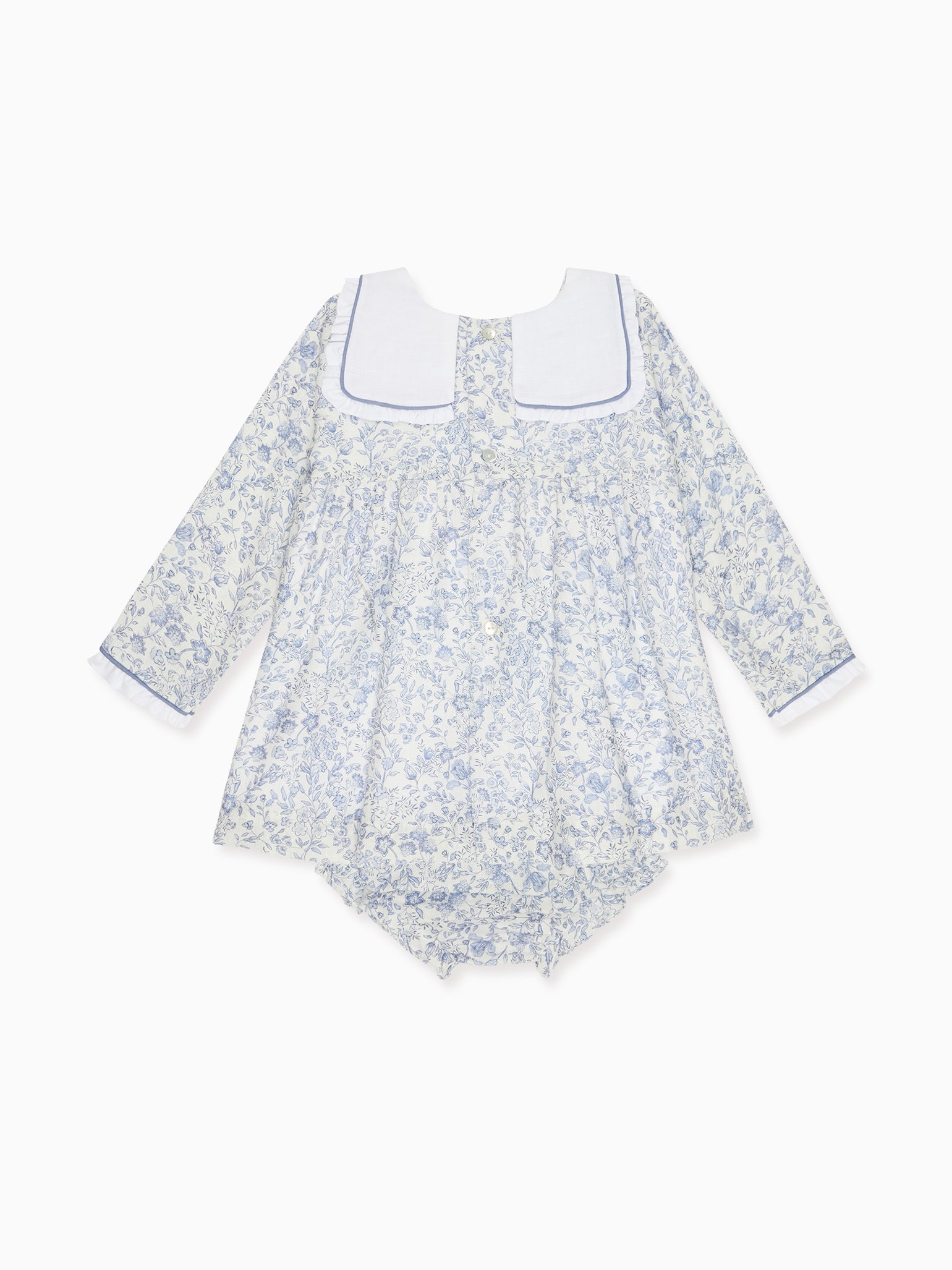 Dark Blue Floral Aranda Baby Girl Set