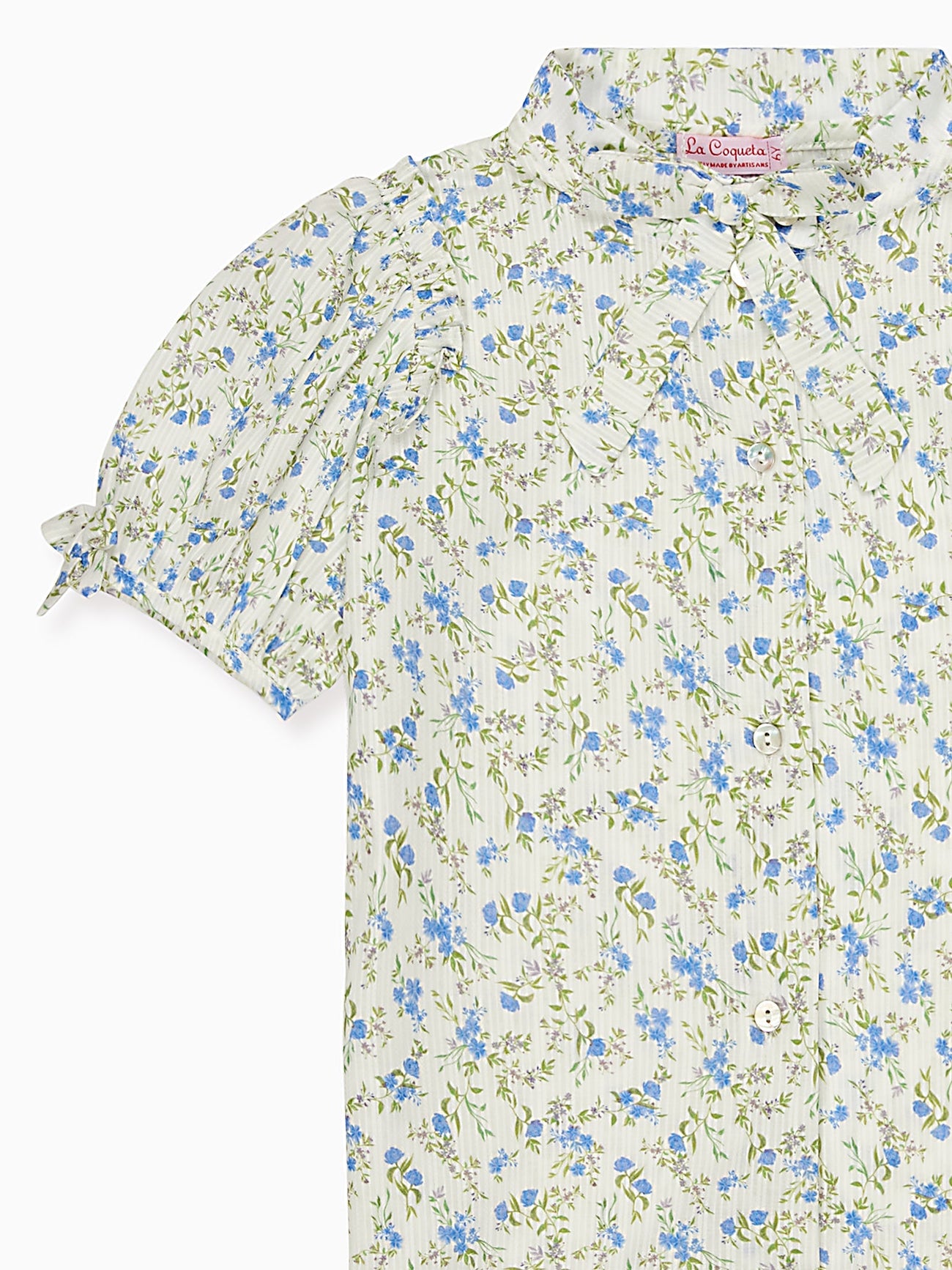 Blue Floral Aranza Girl Shirt