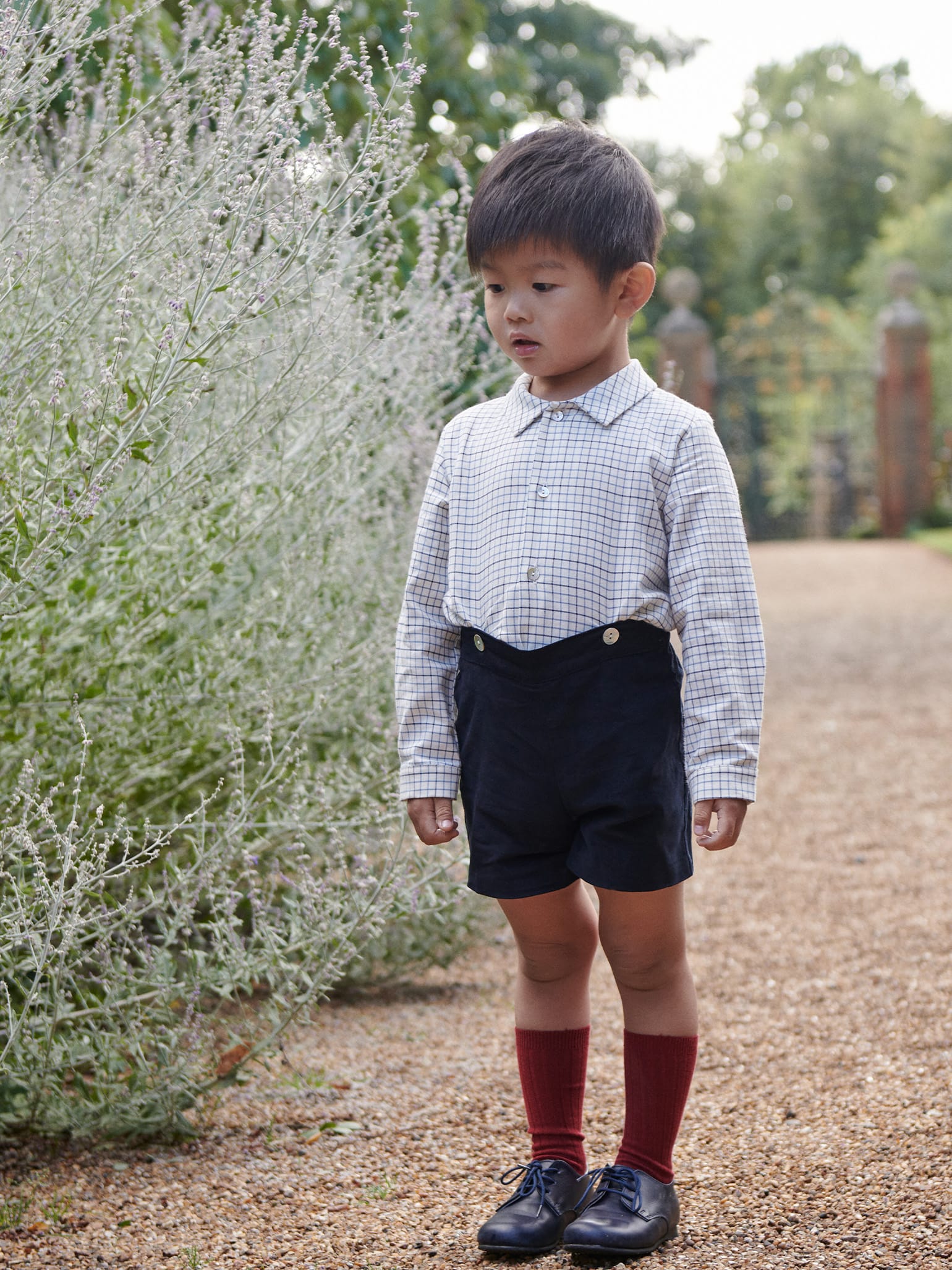 Navy Check Arlo Baby Boy Set