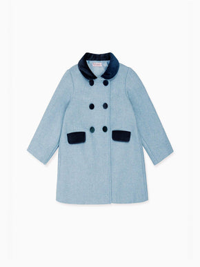 Dusty Blue Arrieta Girl Coat