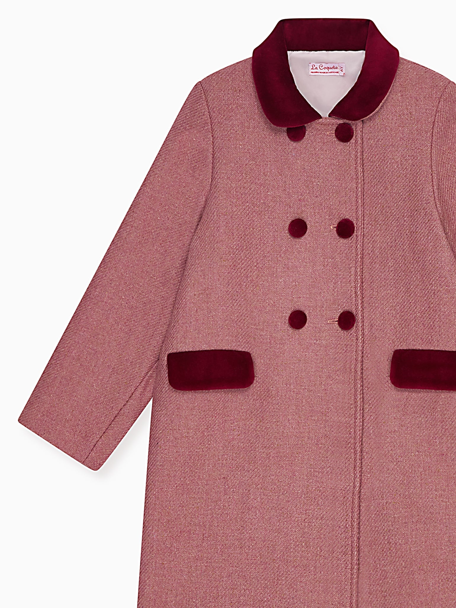 Dusty Pink Arrieta Girl Coat