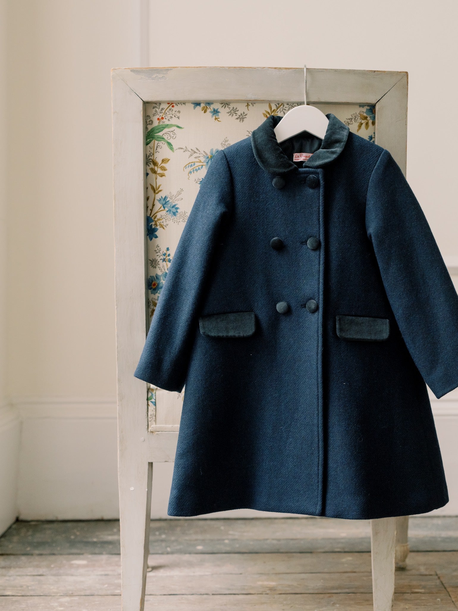 Navy Arrieta Girl Coat