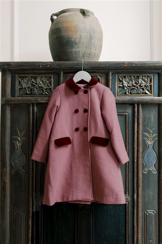 Dusty Pink Arrieta Girl Coat