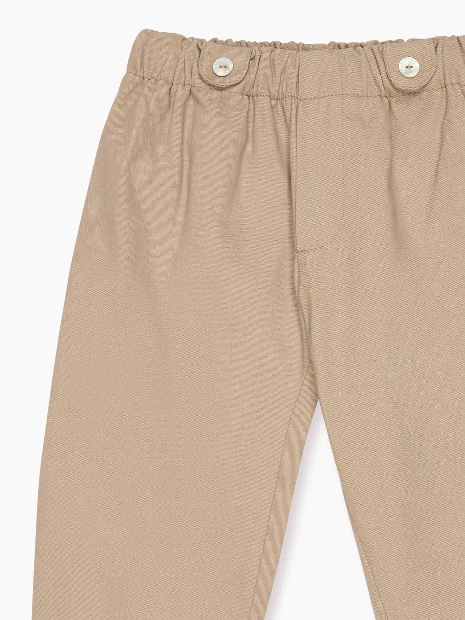 Beige Austen Baby Trousers