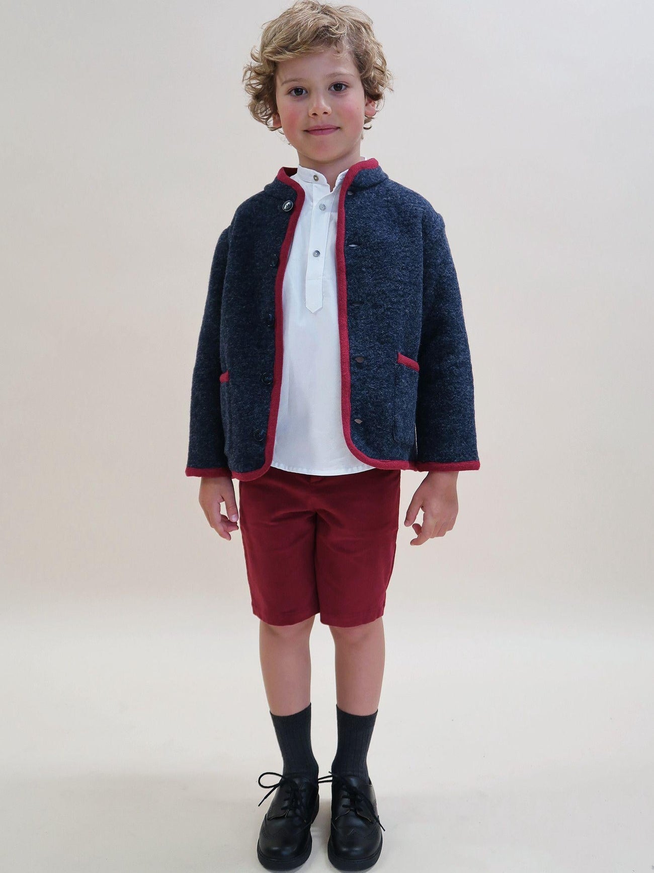 Navy Lorenzo Boy Jacket