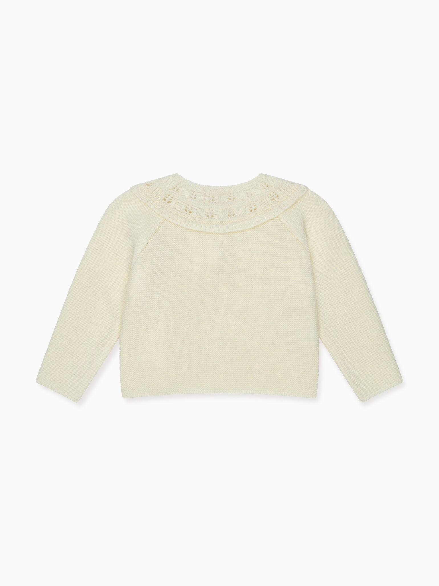 Ivory Baena Merino Baby Cardigan