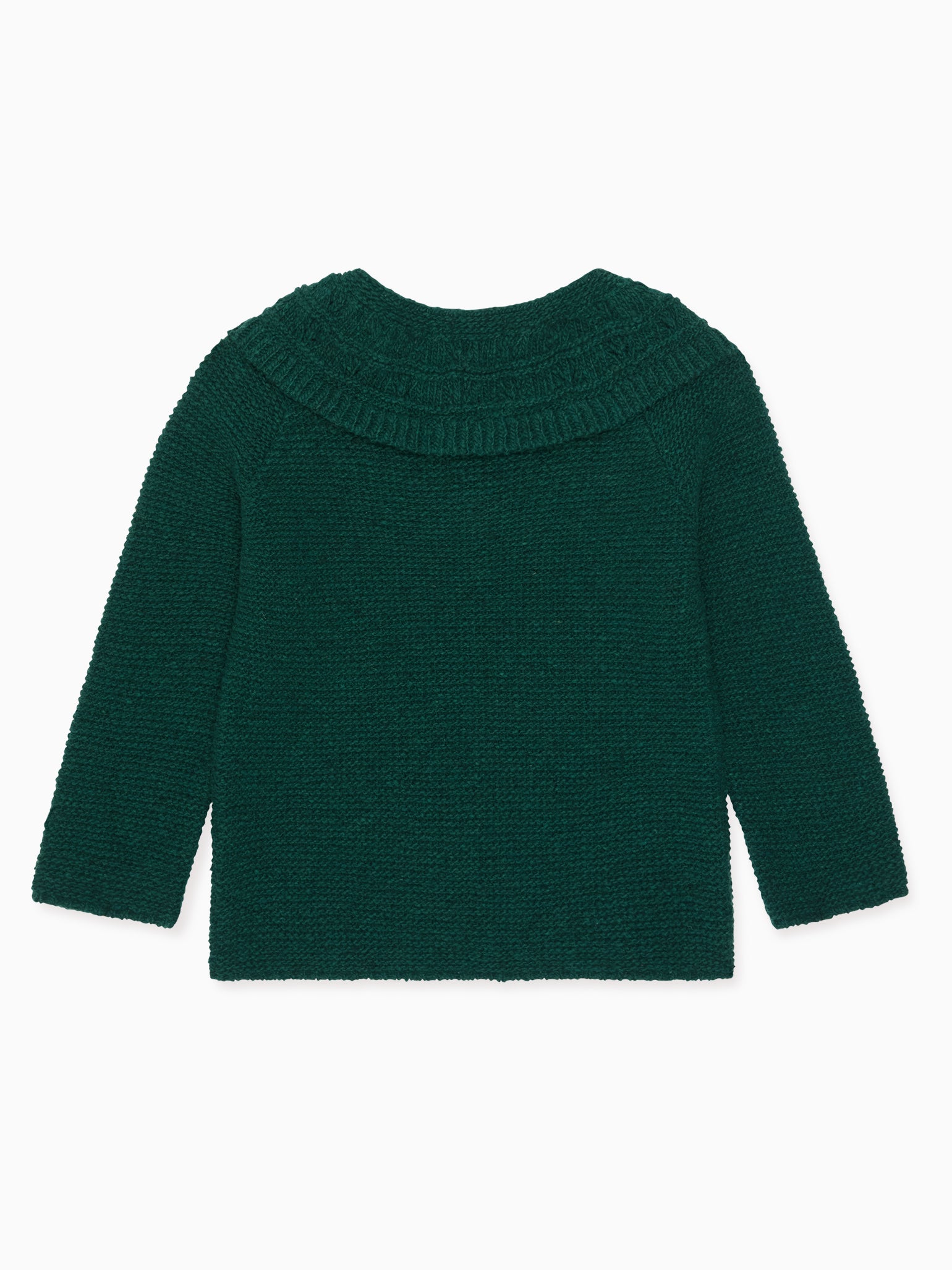 Forest Green Baena Merino Girl Cardigan