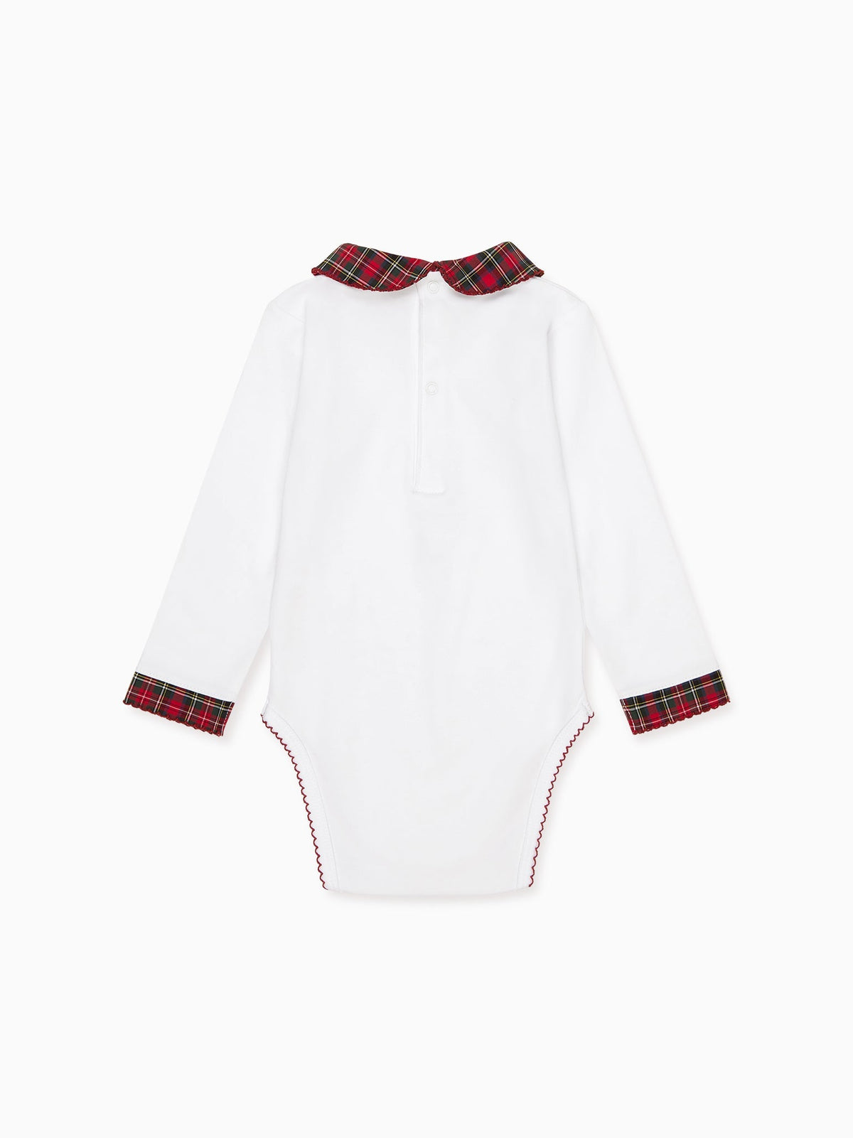 Red Tartan Bastia Baby Body Vest