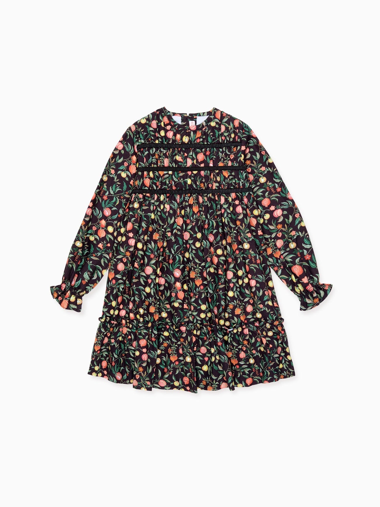 Black Pomegranate Belia Girl Smocked Dress