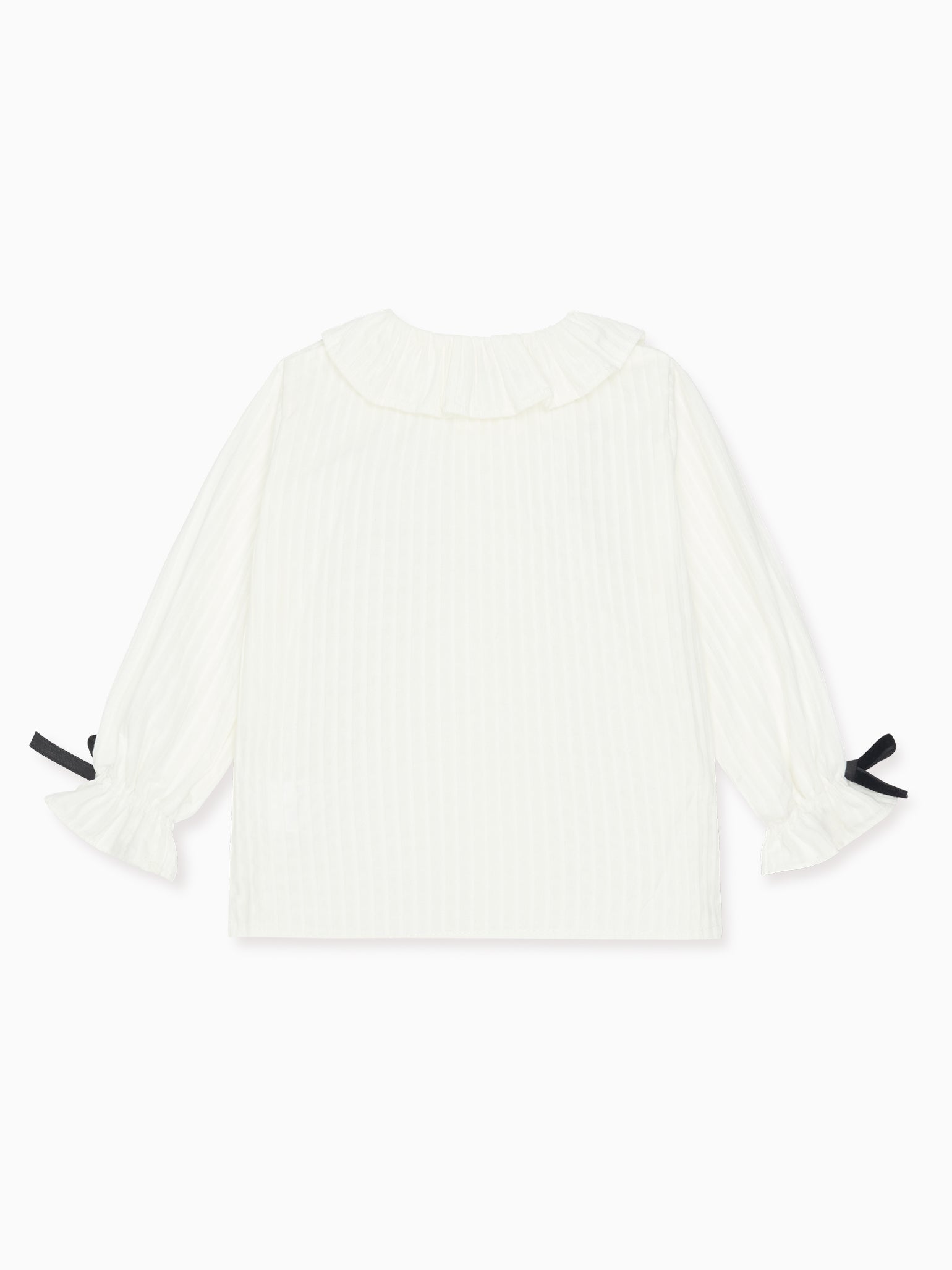 White Betty Long Sleeve Baby Girl Shirt