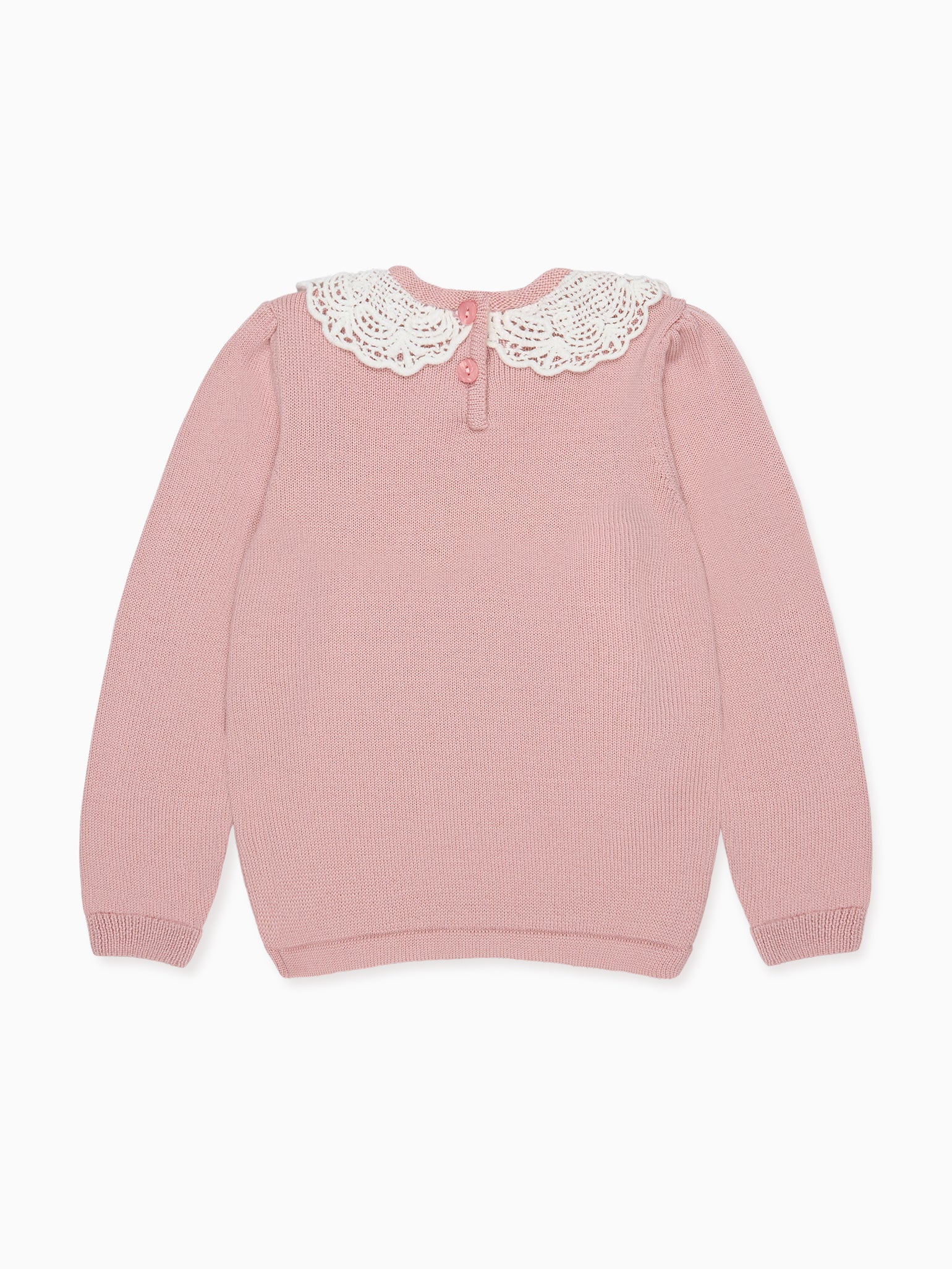 Dusty Pink Blanca Merino Girl Jumper