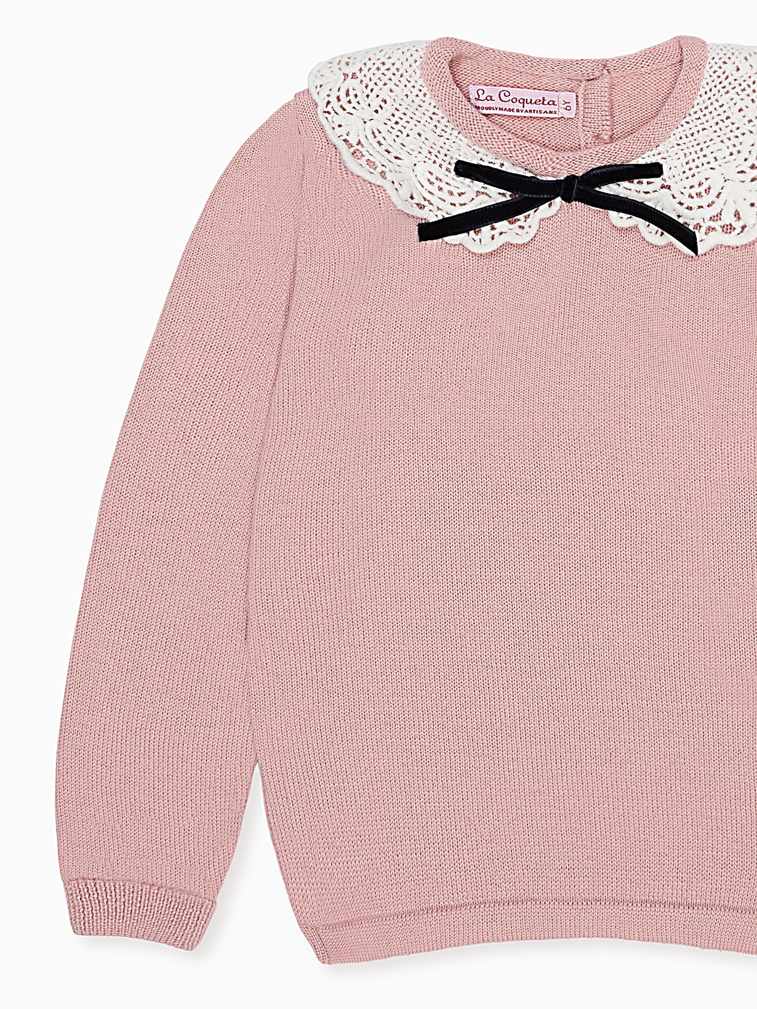 Dusty Pink Blanca Merino Girl Jumper