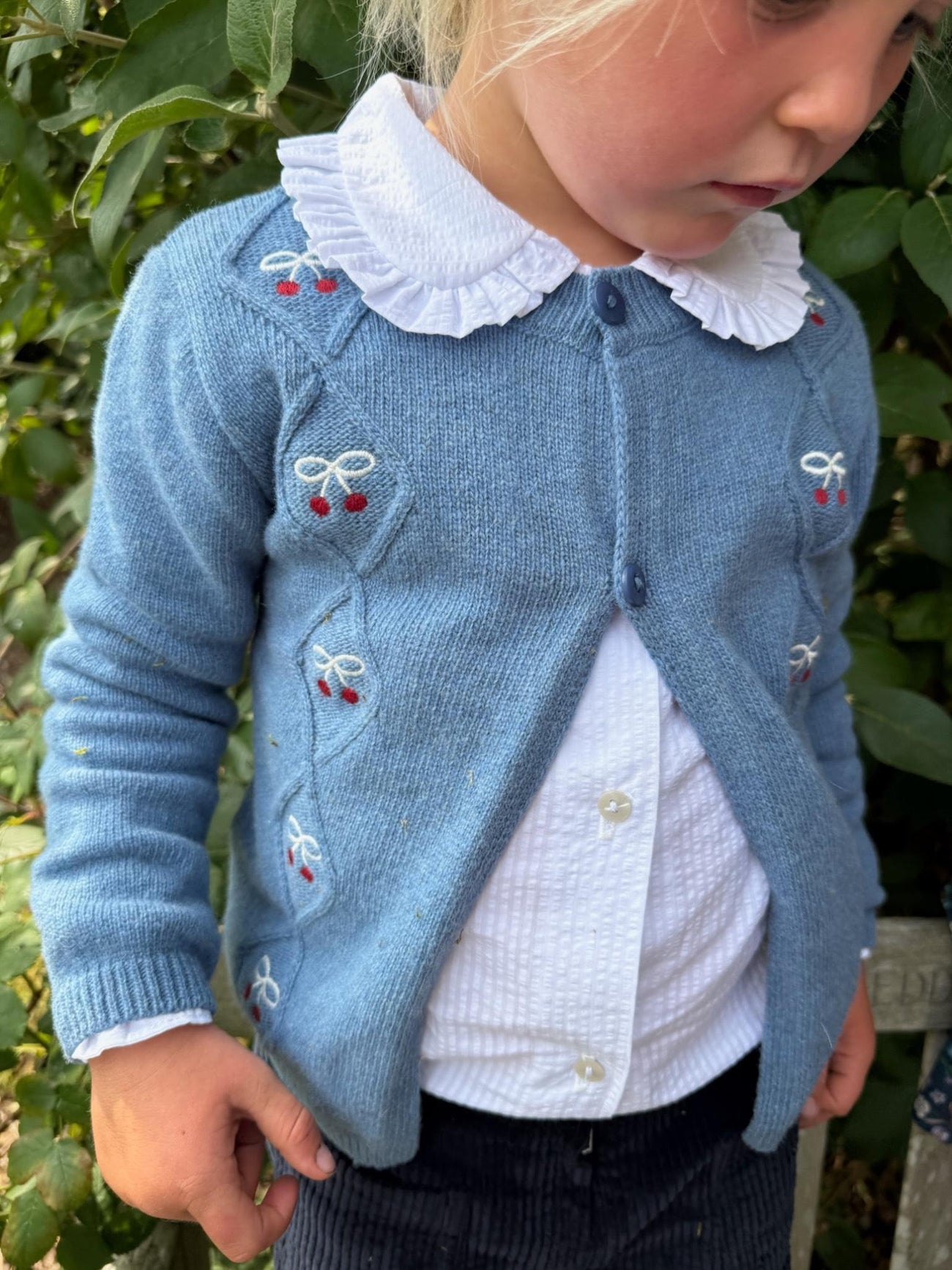 Blue Leanor Merino Girl Jumper