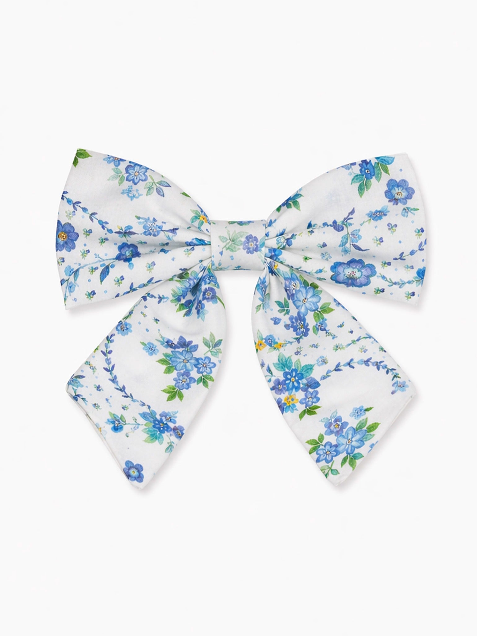 Nicky Hilton x La Coqueta Blue Bow Floral Brooke Large Bow Clip