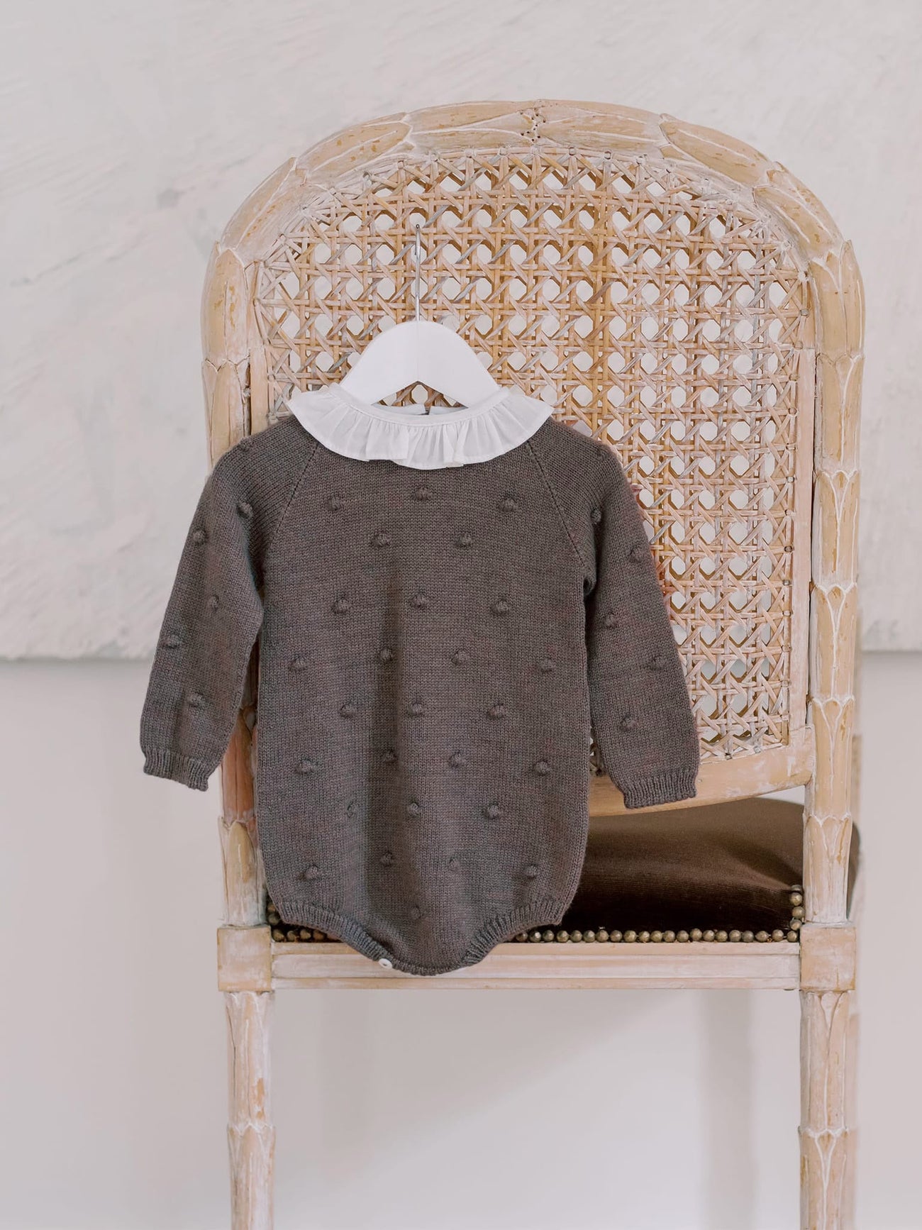 Brown Bolivia Merino Baby Romper