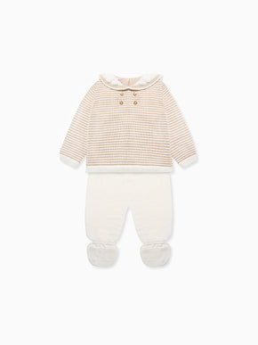 Ivory Borja Merino Baby Knitted Set