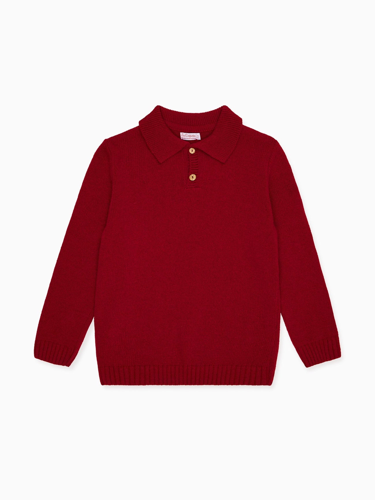 Burgundy Brio Merino Boy Sweater