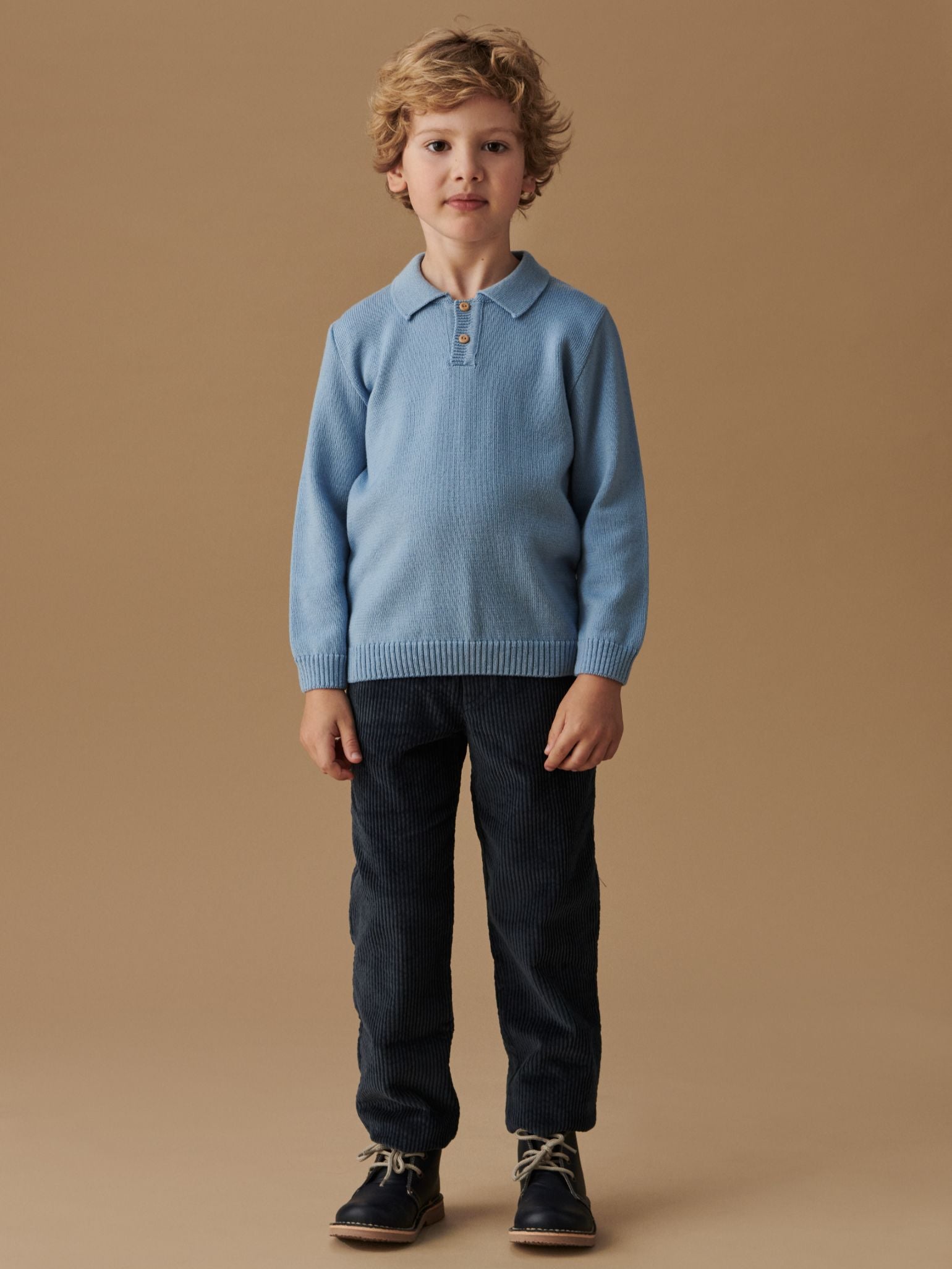 Blue Benito Corduroy Boy Trousers