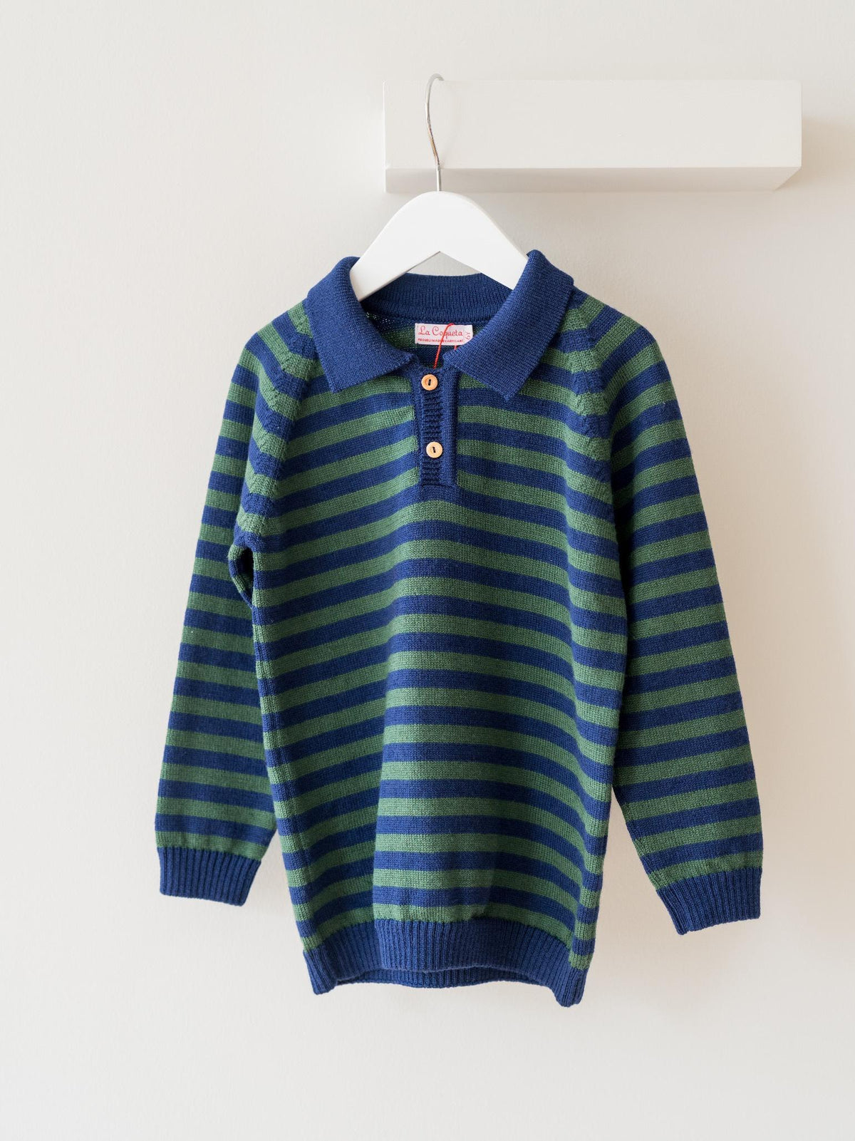 Navy Stripe Brio Merino Boy Jumper