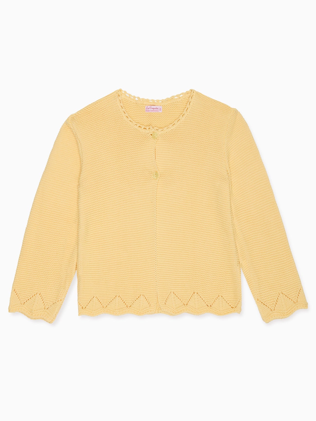 Lemon Brisa Cotton Girl Cardigan