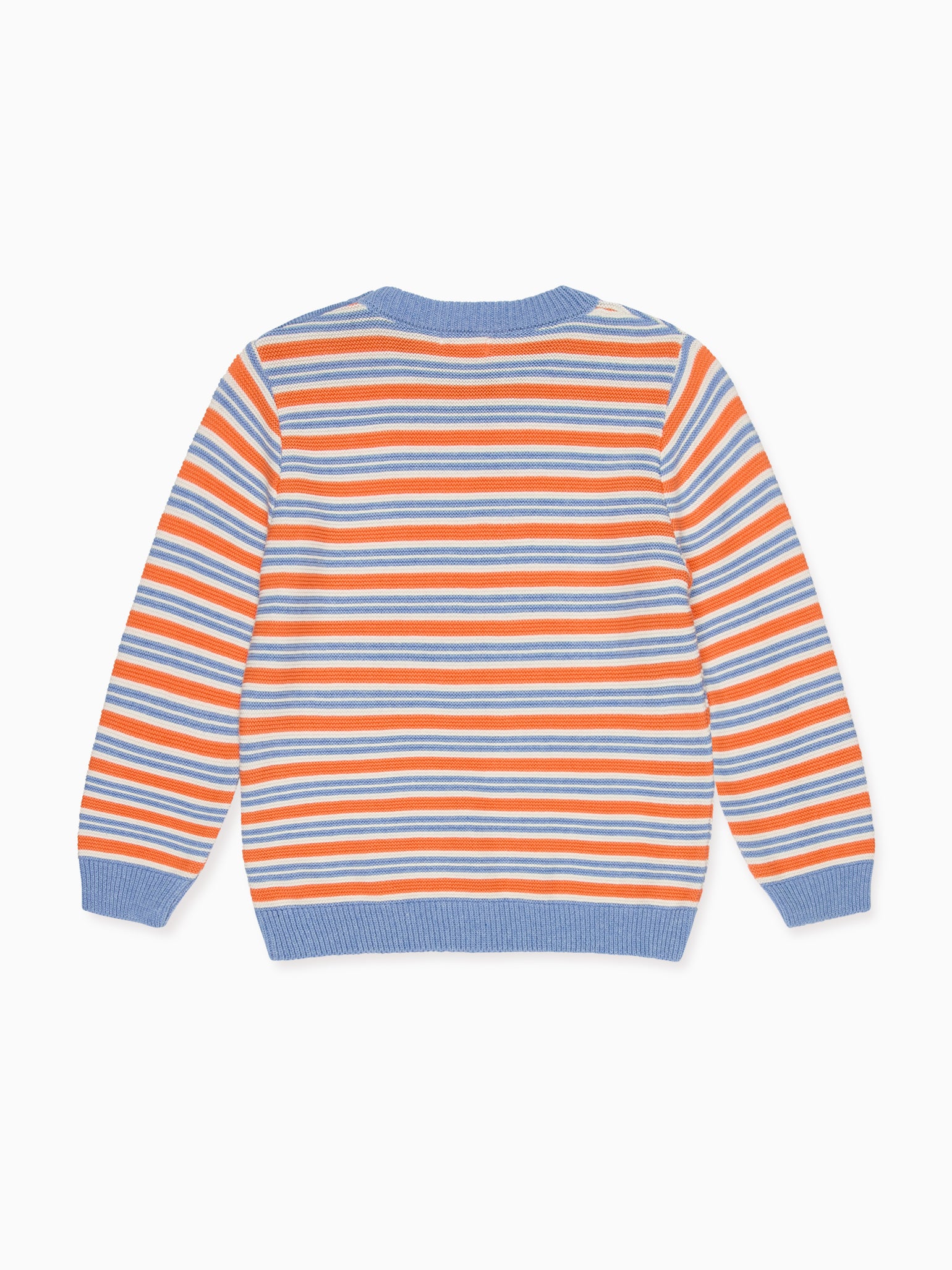 Coral Stripe Bromo Cotton Boy Jumper