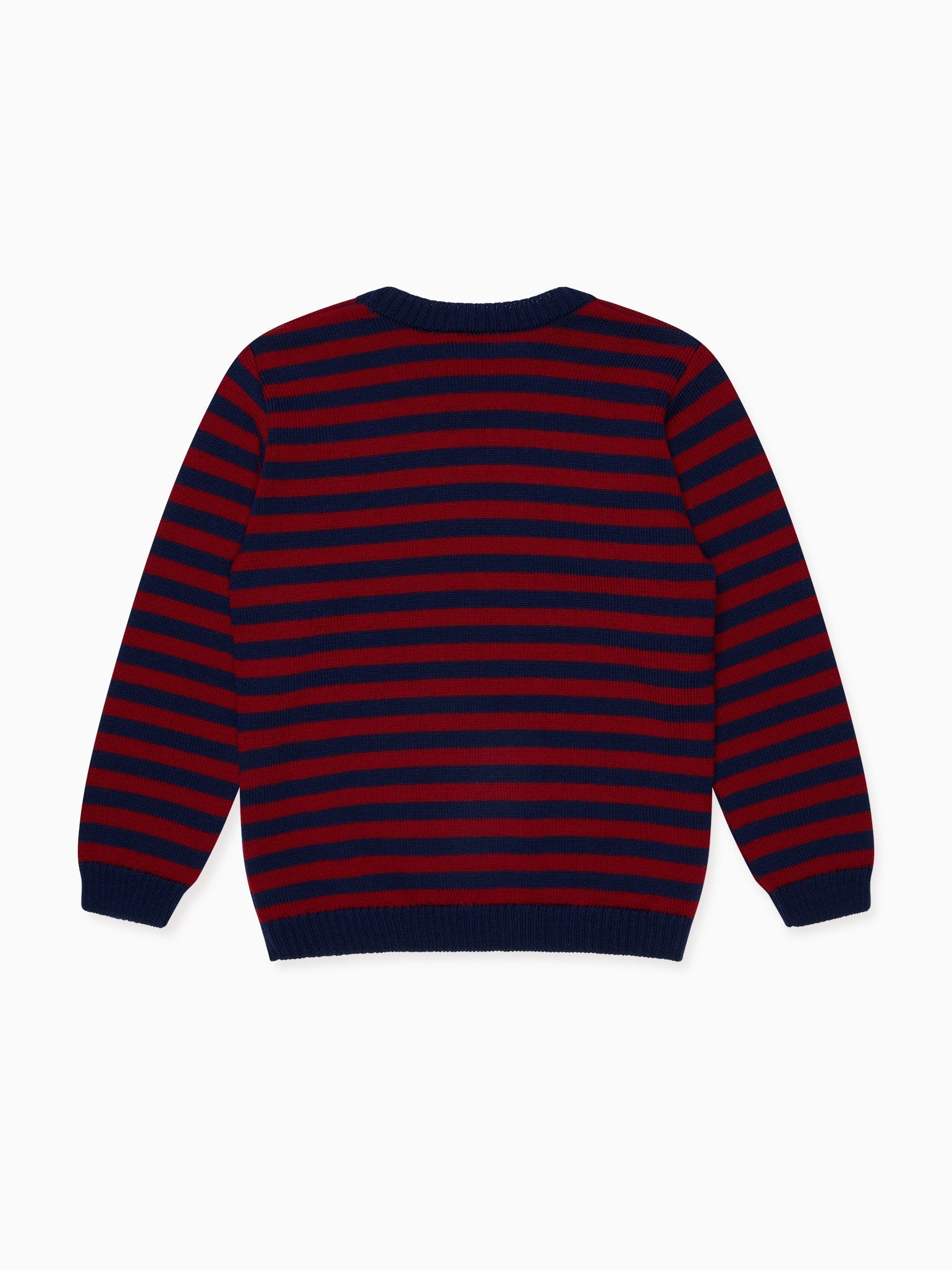Burgundy Stripe Bromo Merino Boy Jumper