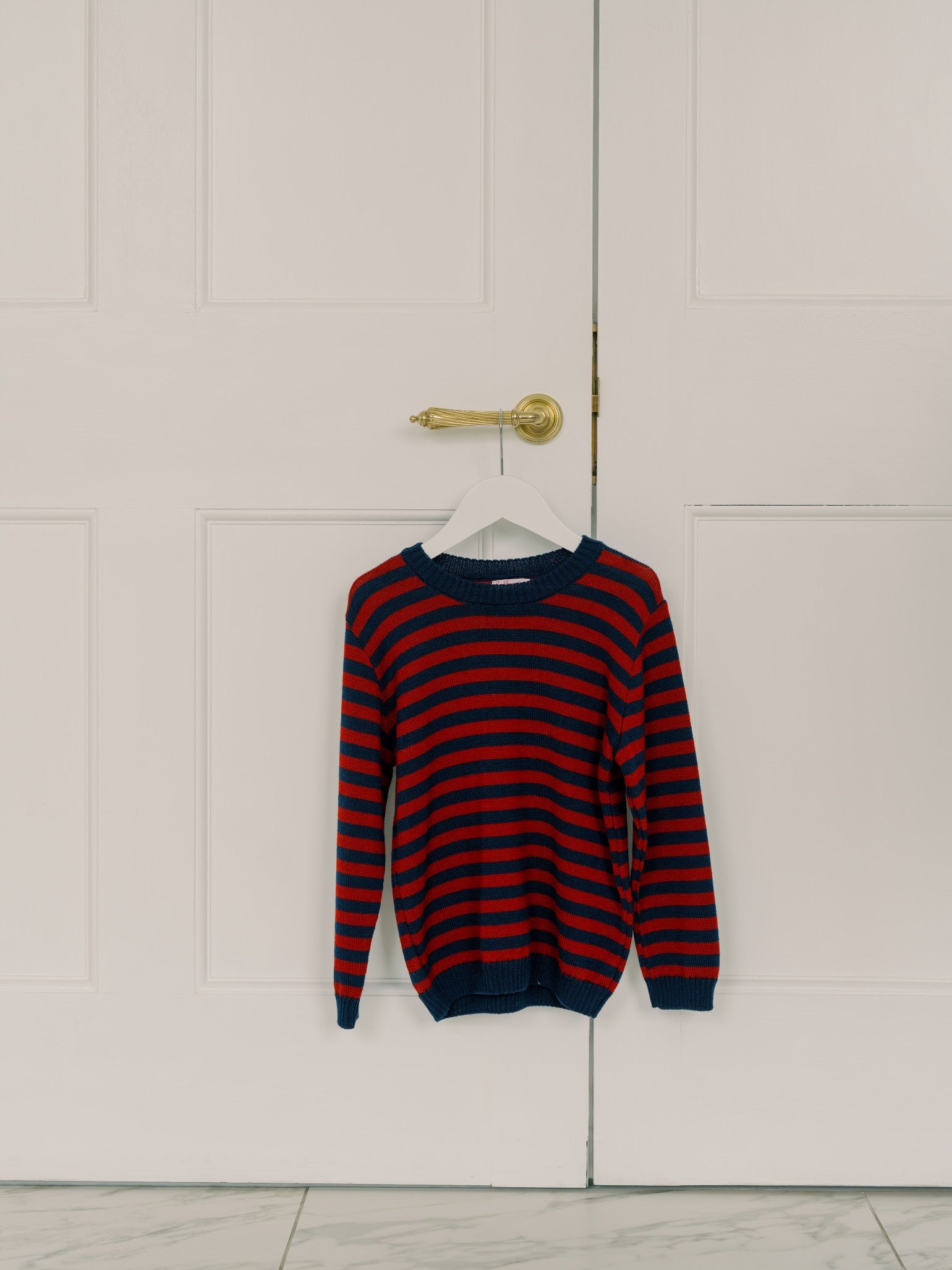 Burgundy Stripe Bromo Merino Boy Jumper