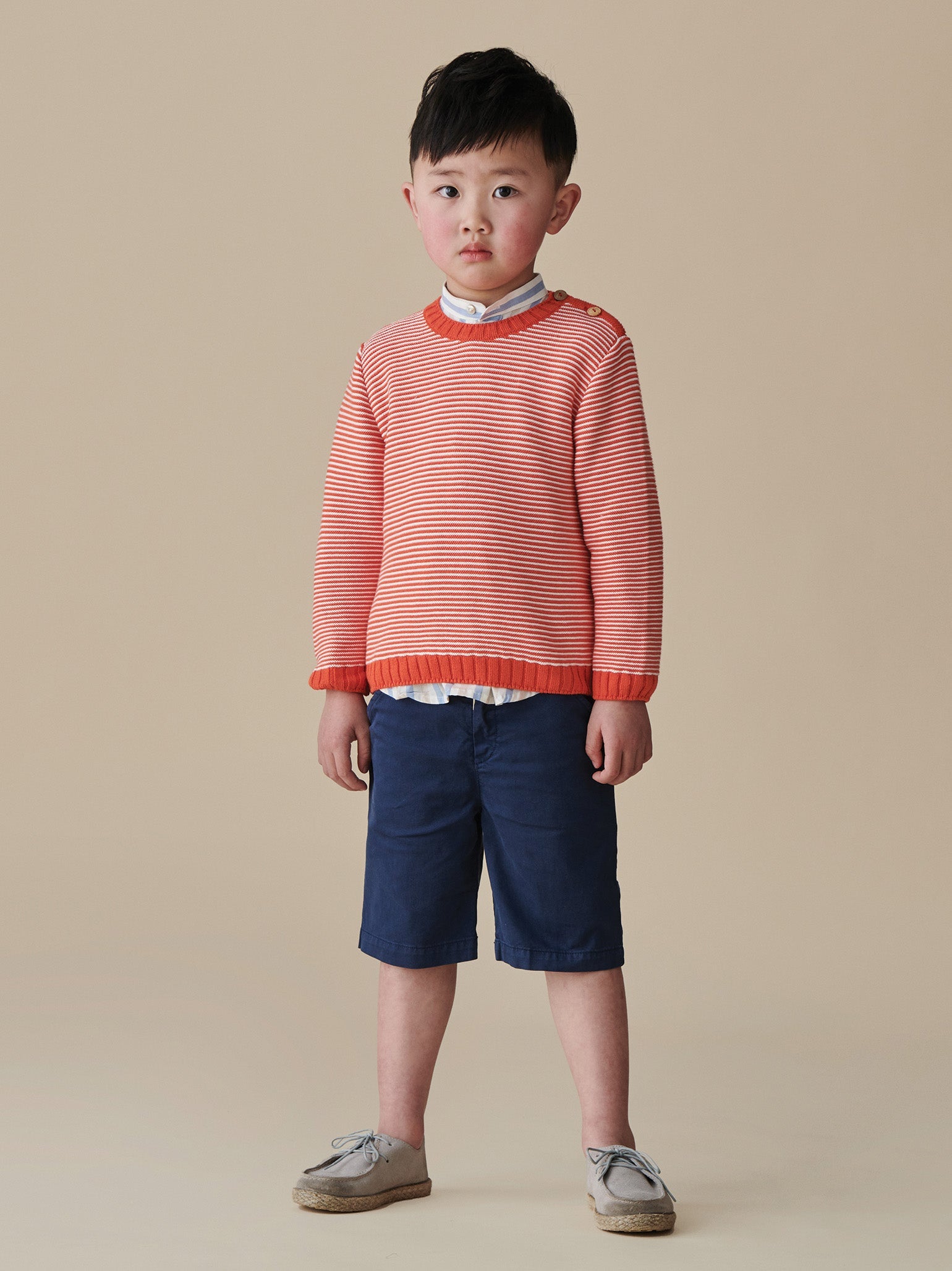 Navy Bocusi Boy Chino Shorts