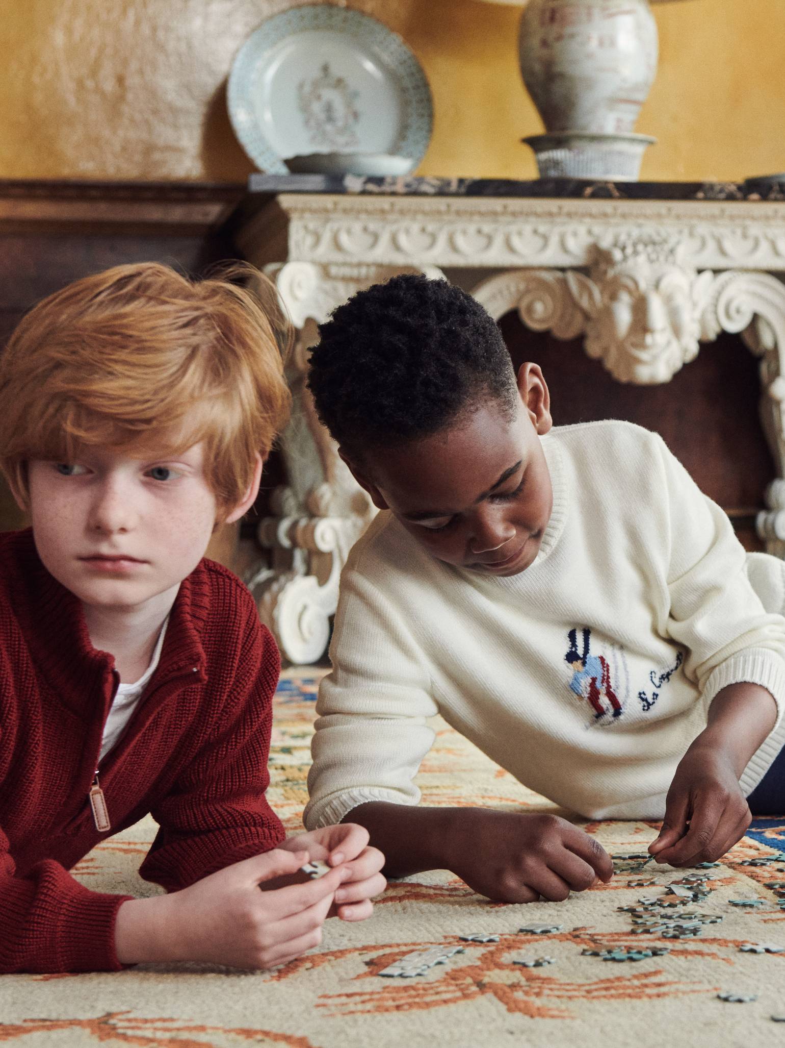 Ivory Ski Merino Kids Jumper