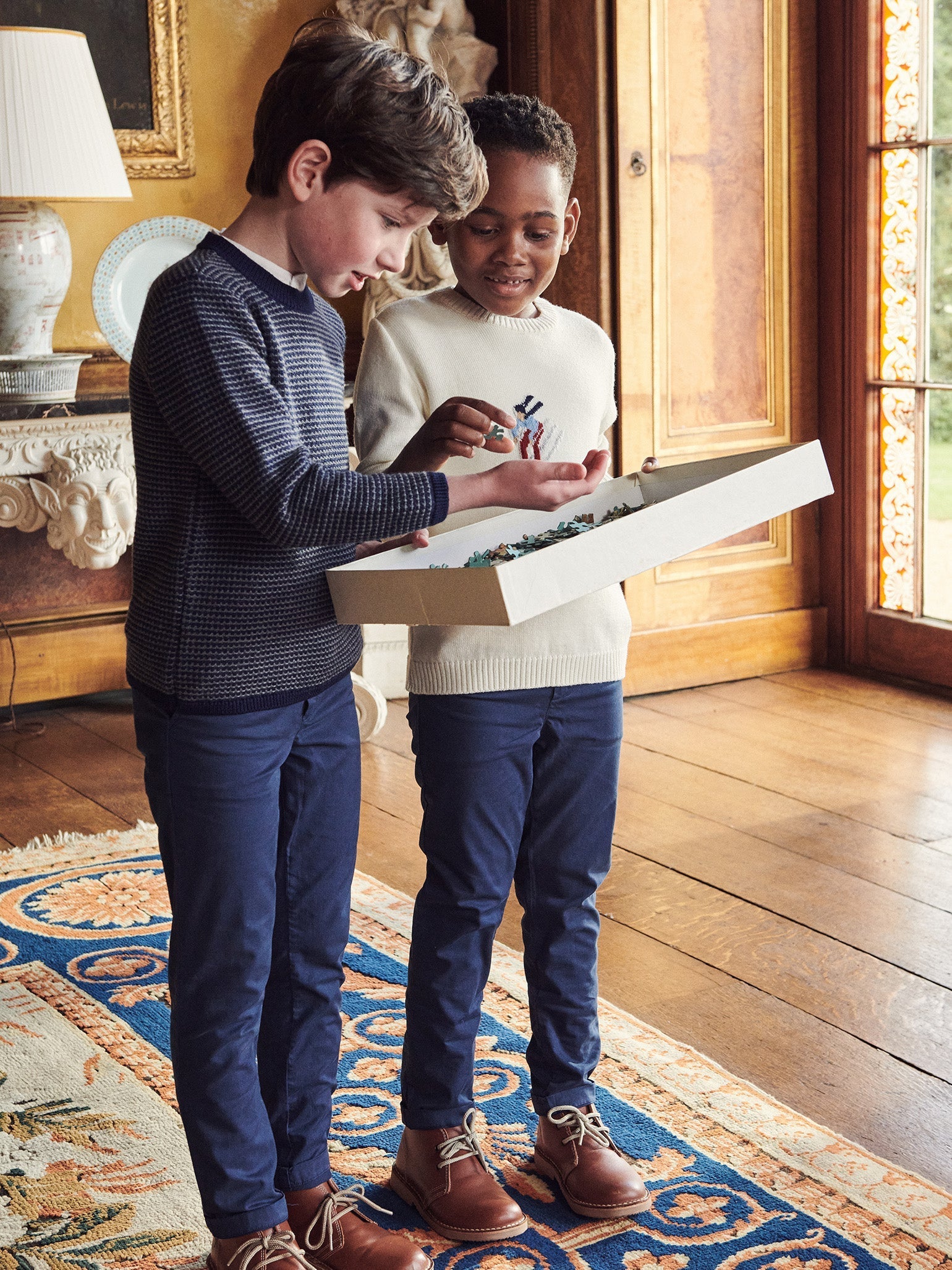 Ivory Ski Merino Kids Jumper