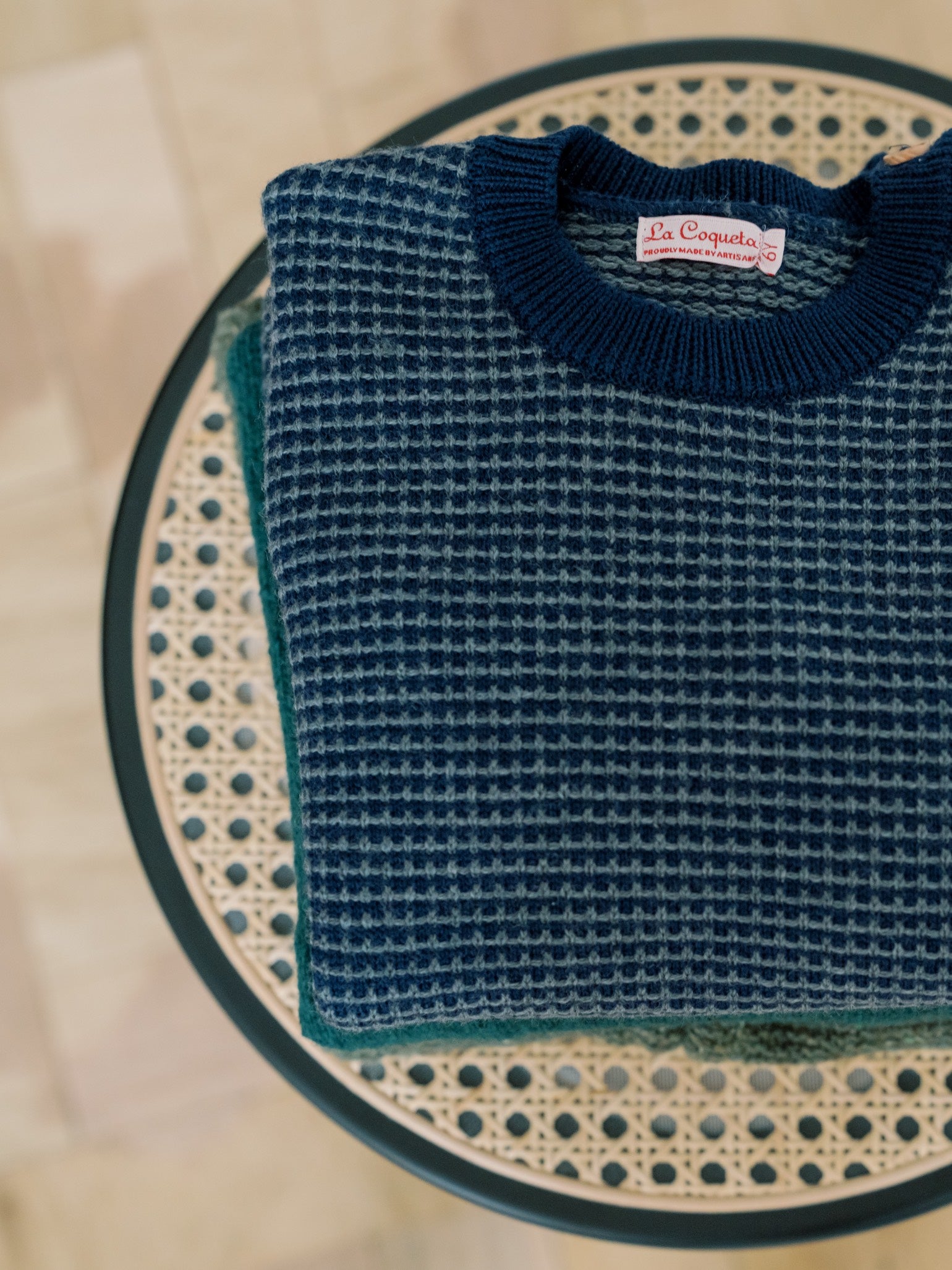 Blue Bromo Merino Jacquard Boy Jumper