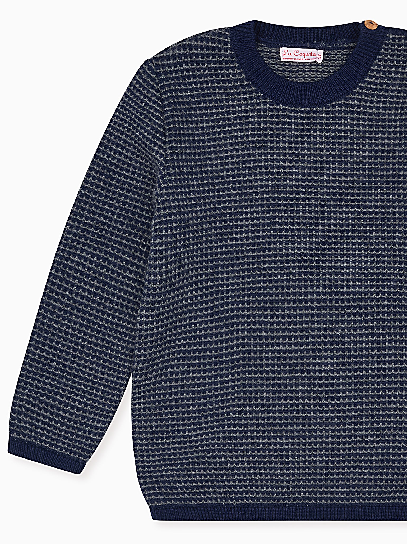 Blue Bromo Merino Jacquard Boy Jumper